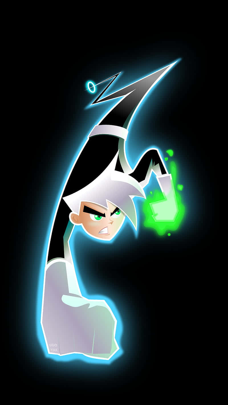 Mid-flight Danny Phantom Pfp Background