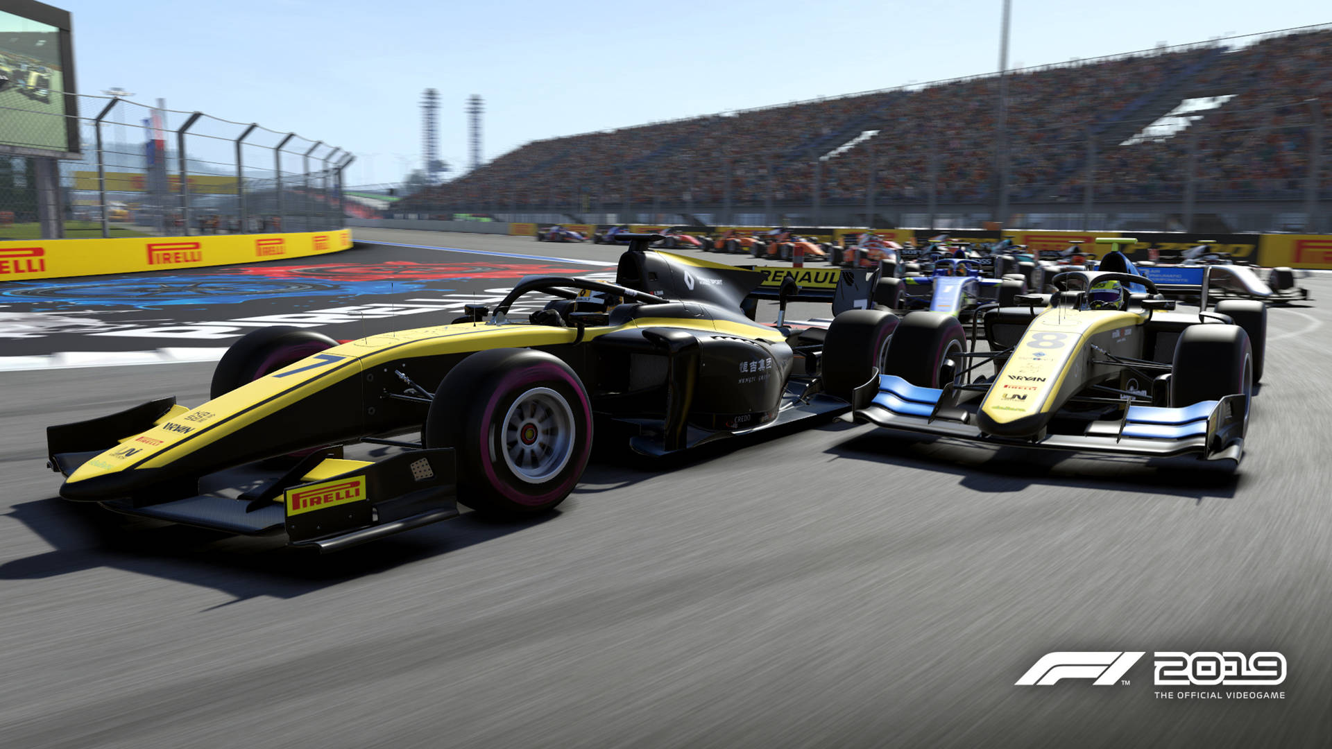 Mid-race Shot In F1 2019 Background