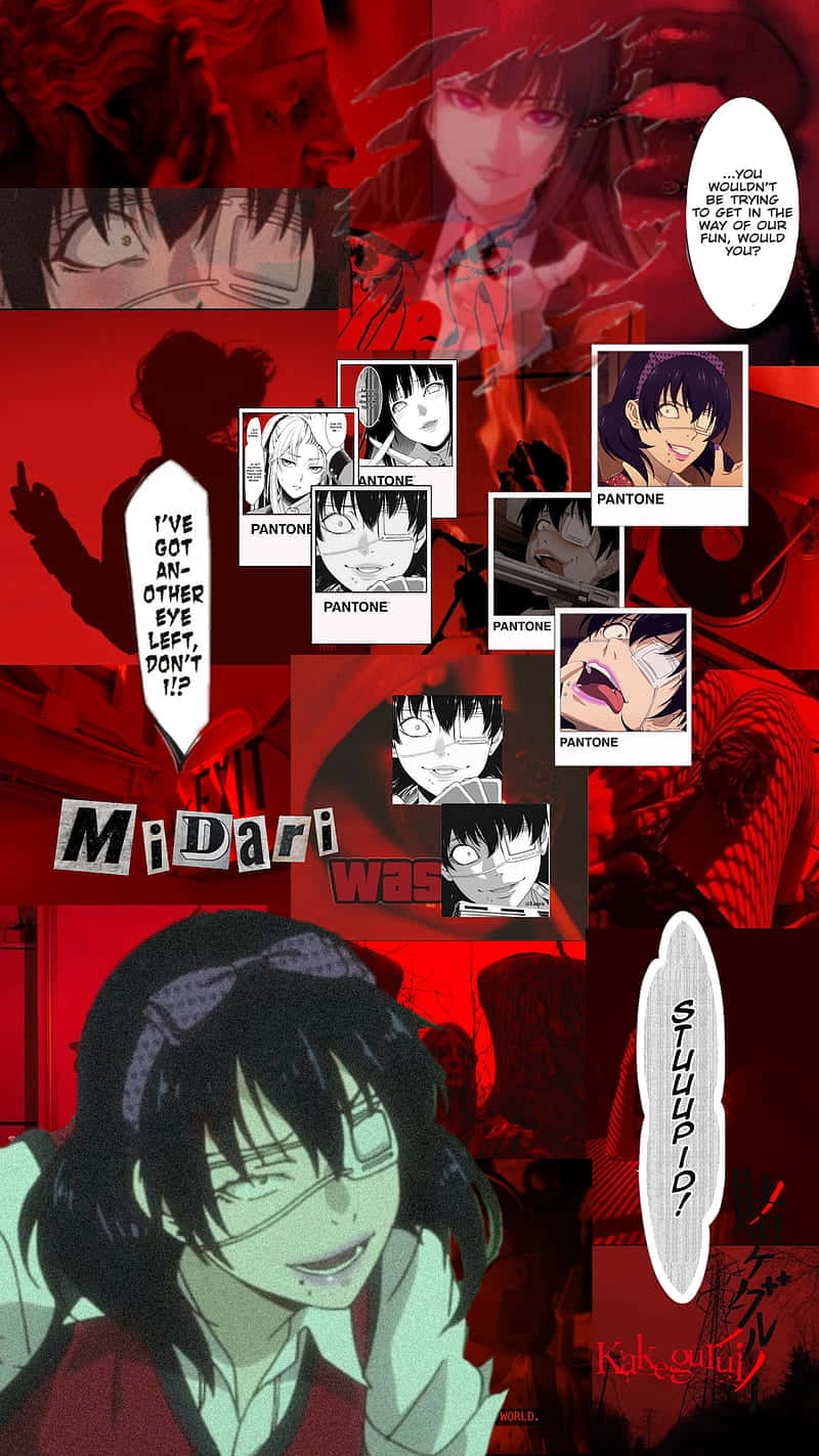 Midari Ikishima, One Of The Main Characters From The Anime Show Kakegurui Background