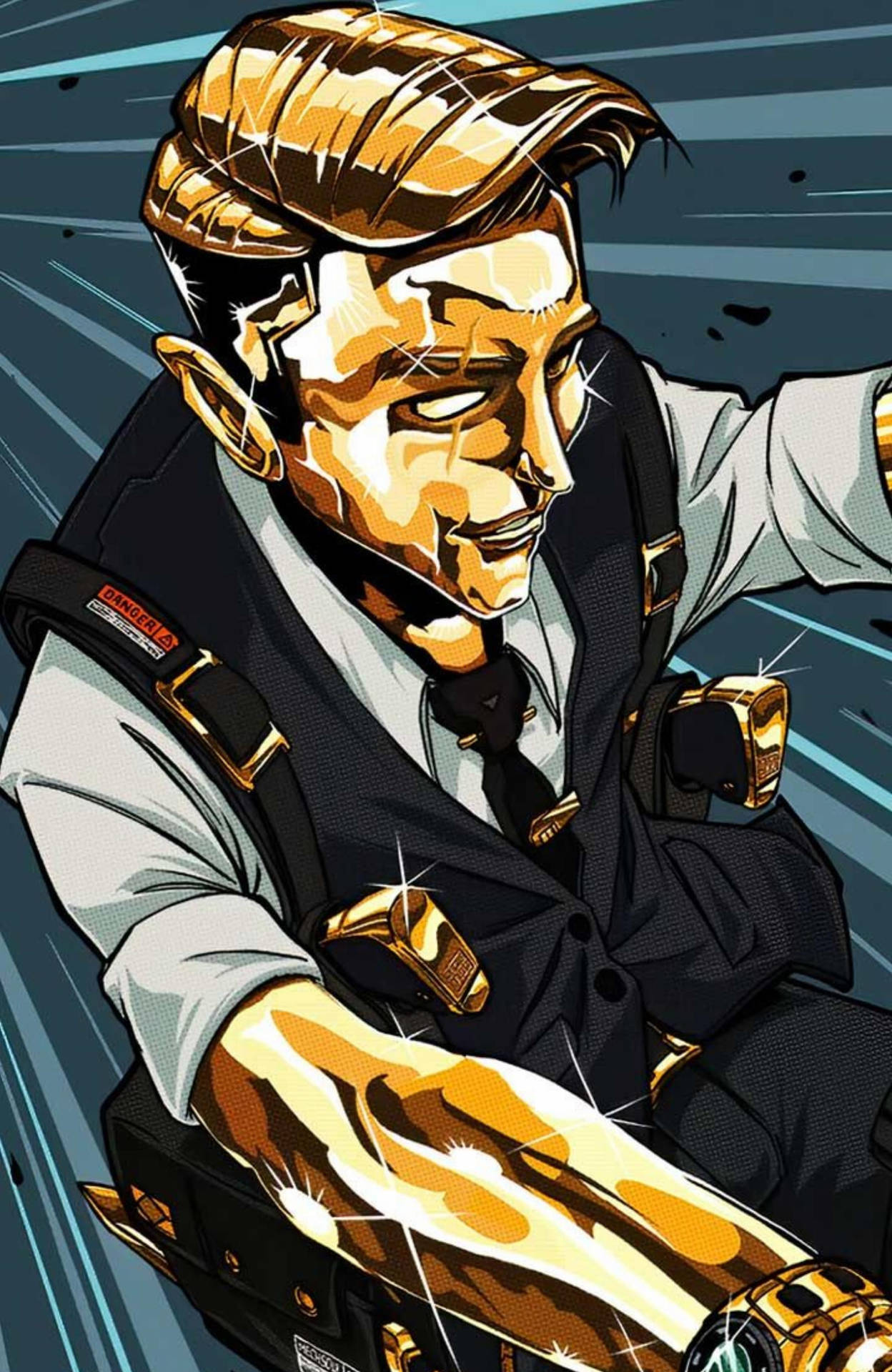 Midas Fortnite Skin Comic Book Background