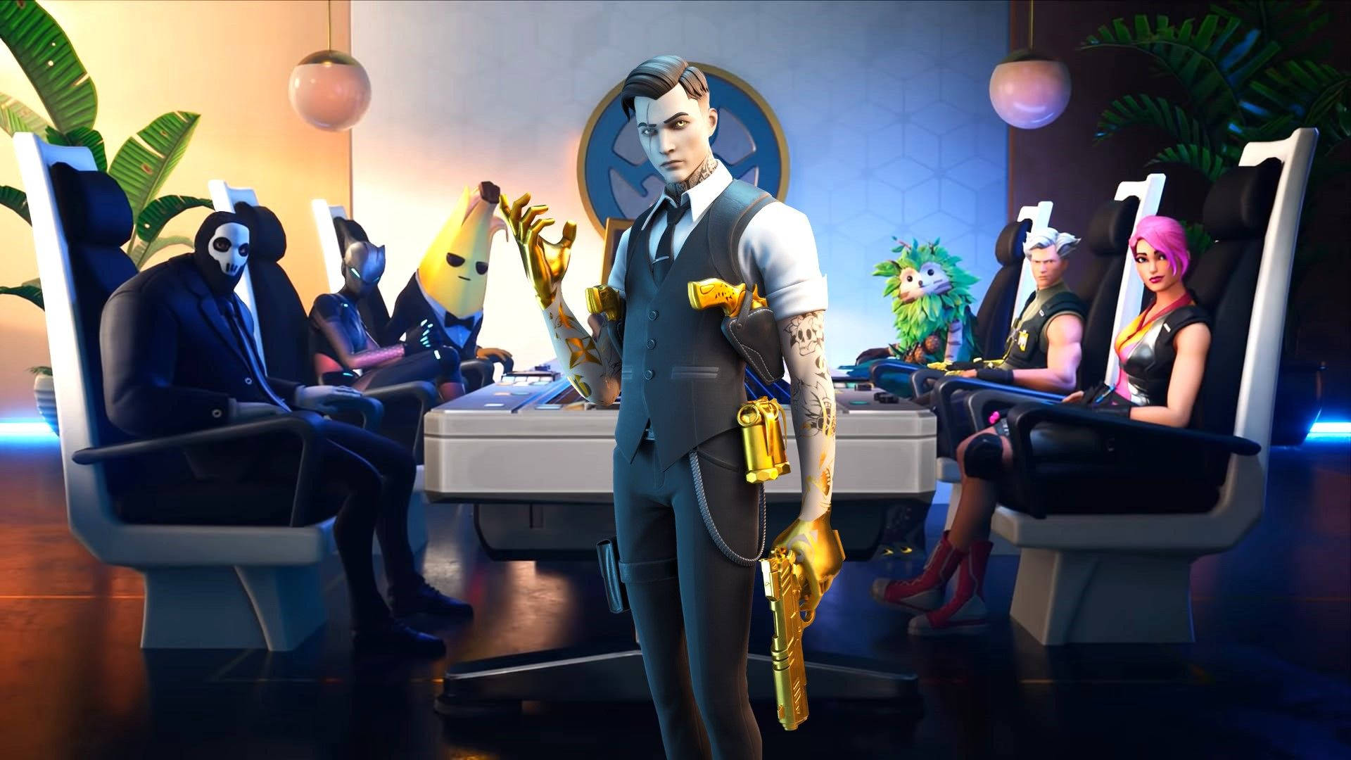 Midas Fortnite Skin Save The World Background