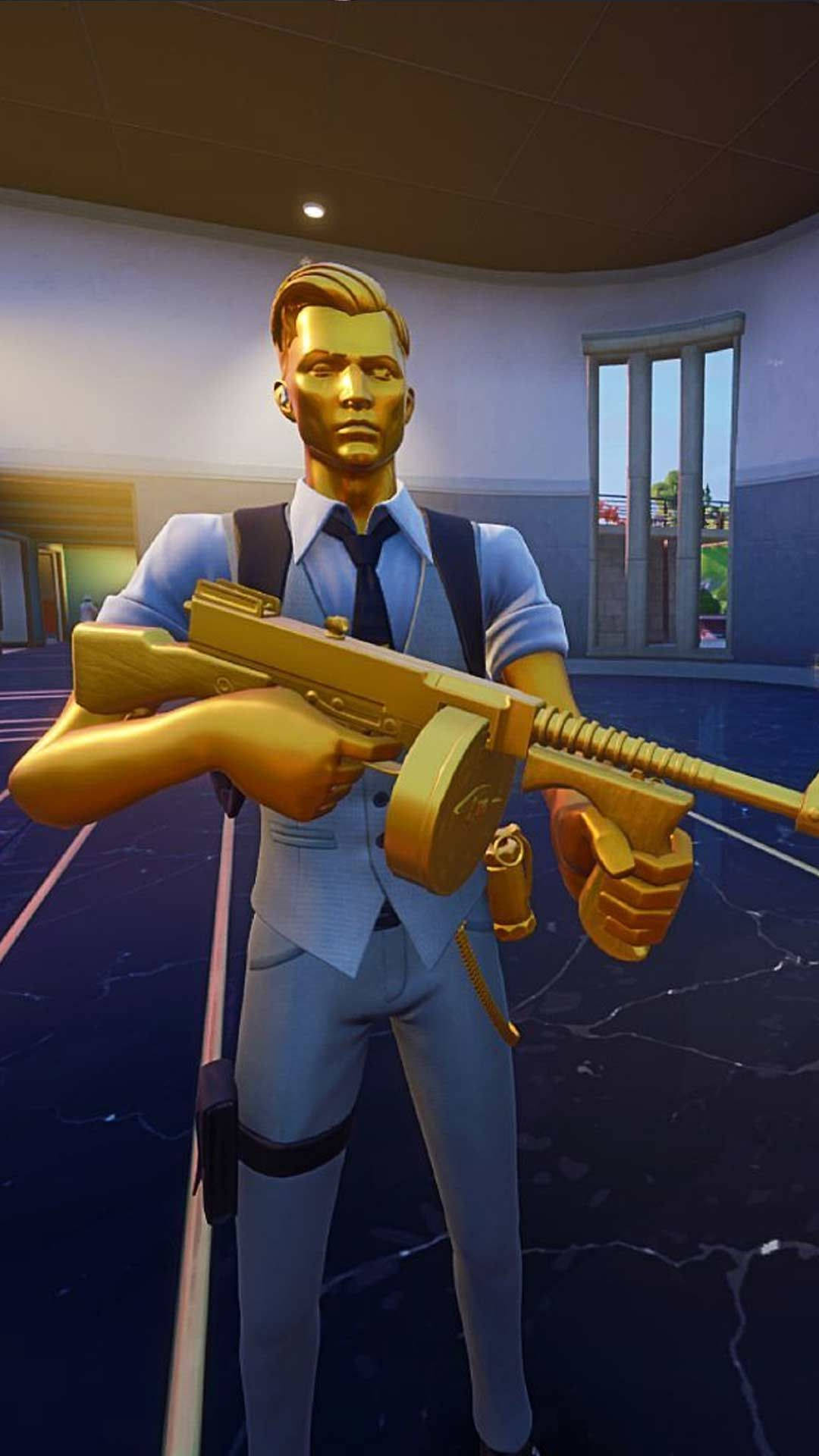 Midas, The Golden Touch In Fortnite Battle Royale Background