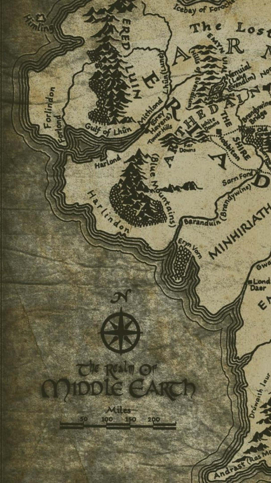 Middle Earth Seaside Map Background