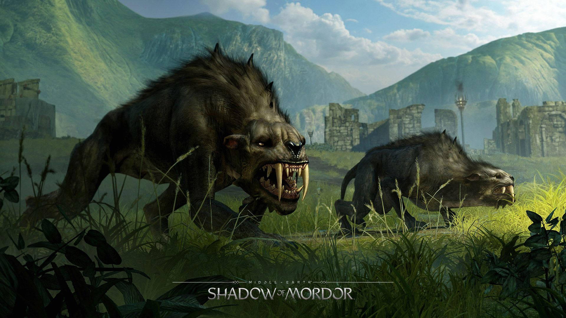 Middle Earth Shadow Of Mordor Werewolves Background