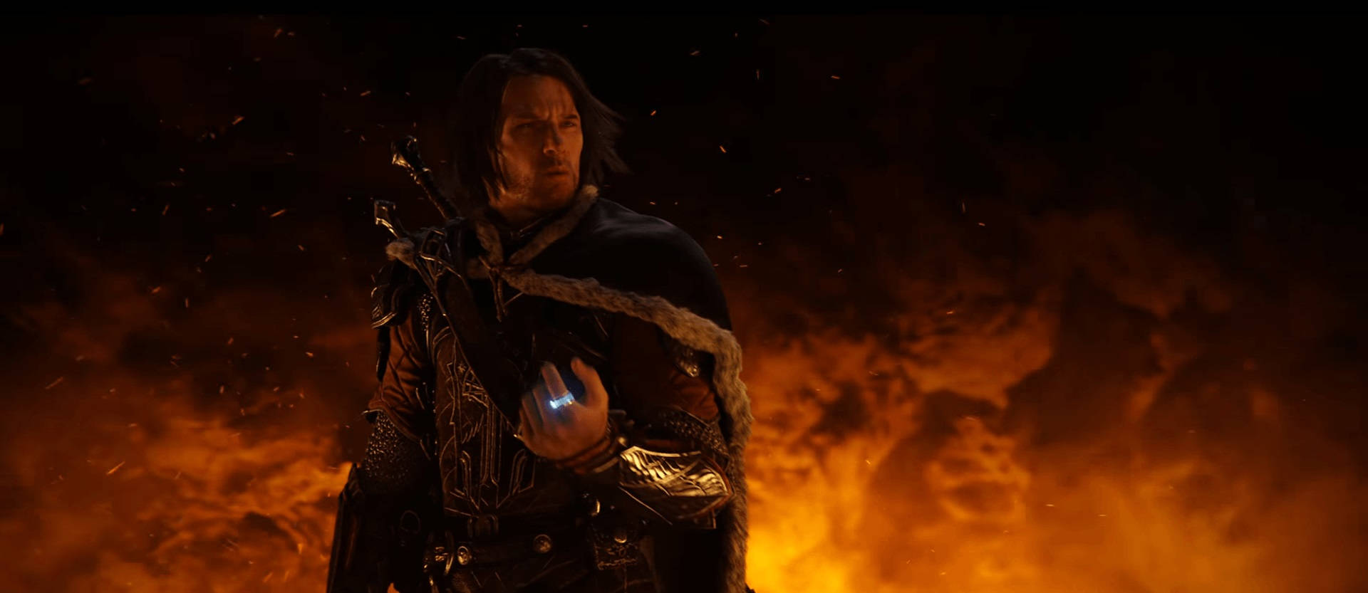 Middle Earth Shadow Of War Talion Fire Aesthetic Background