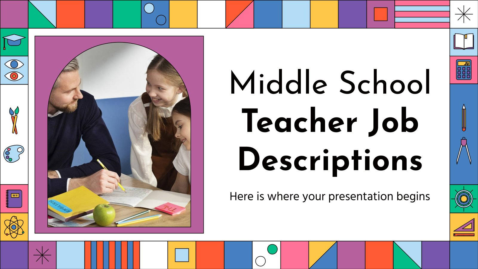 Middle School Teacher Job Descriptions Background