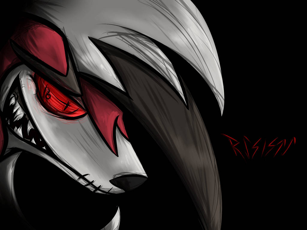 Midnight Lycanroc Stitched