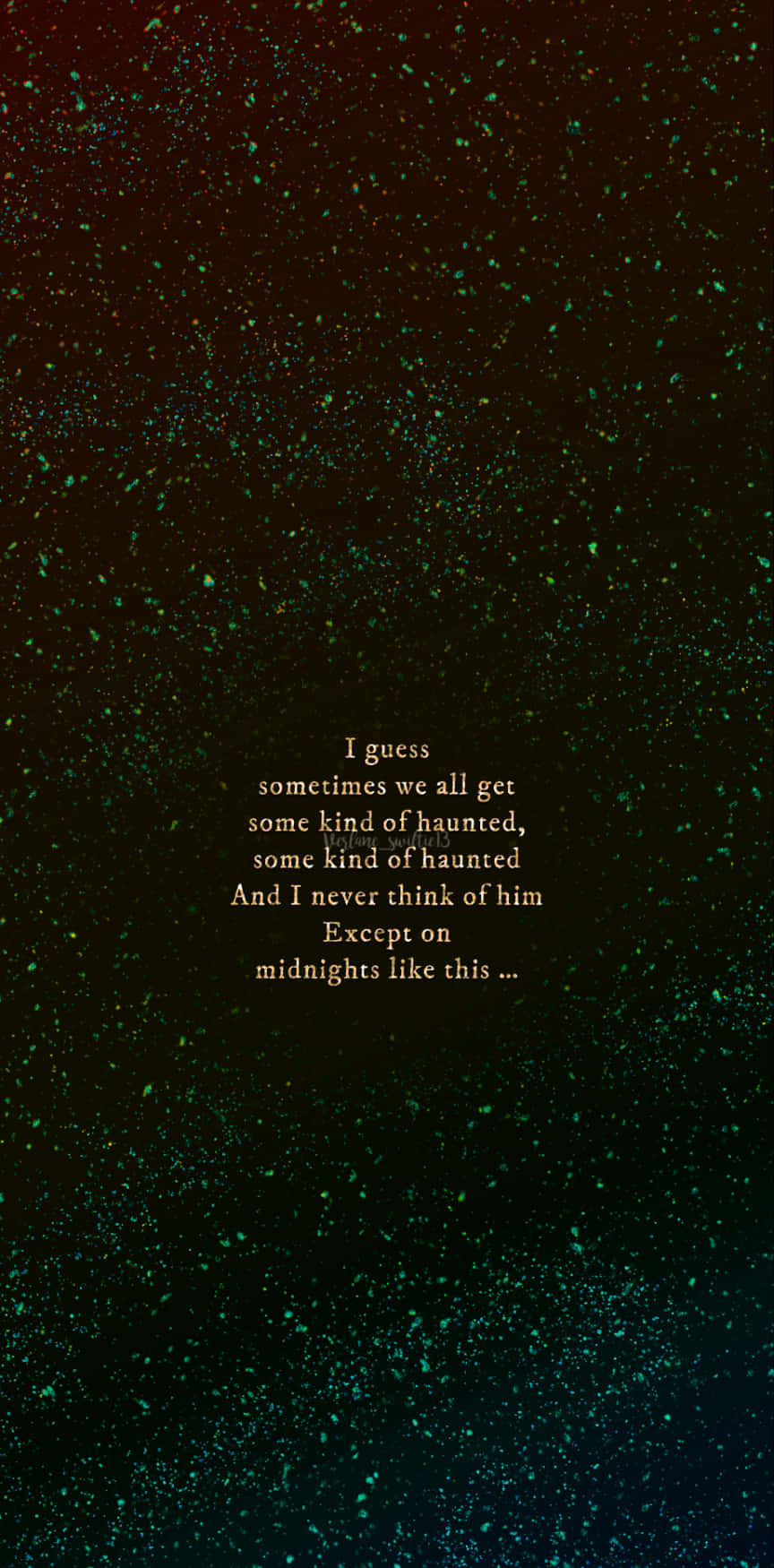 Midnight Rian Taylor Swift Lyrics Background