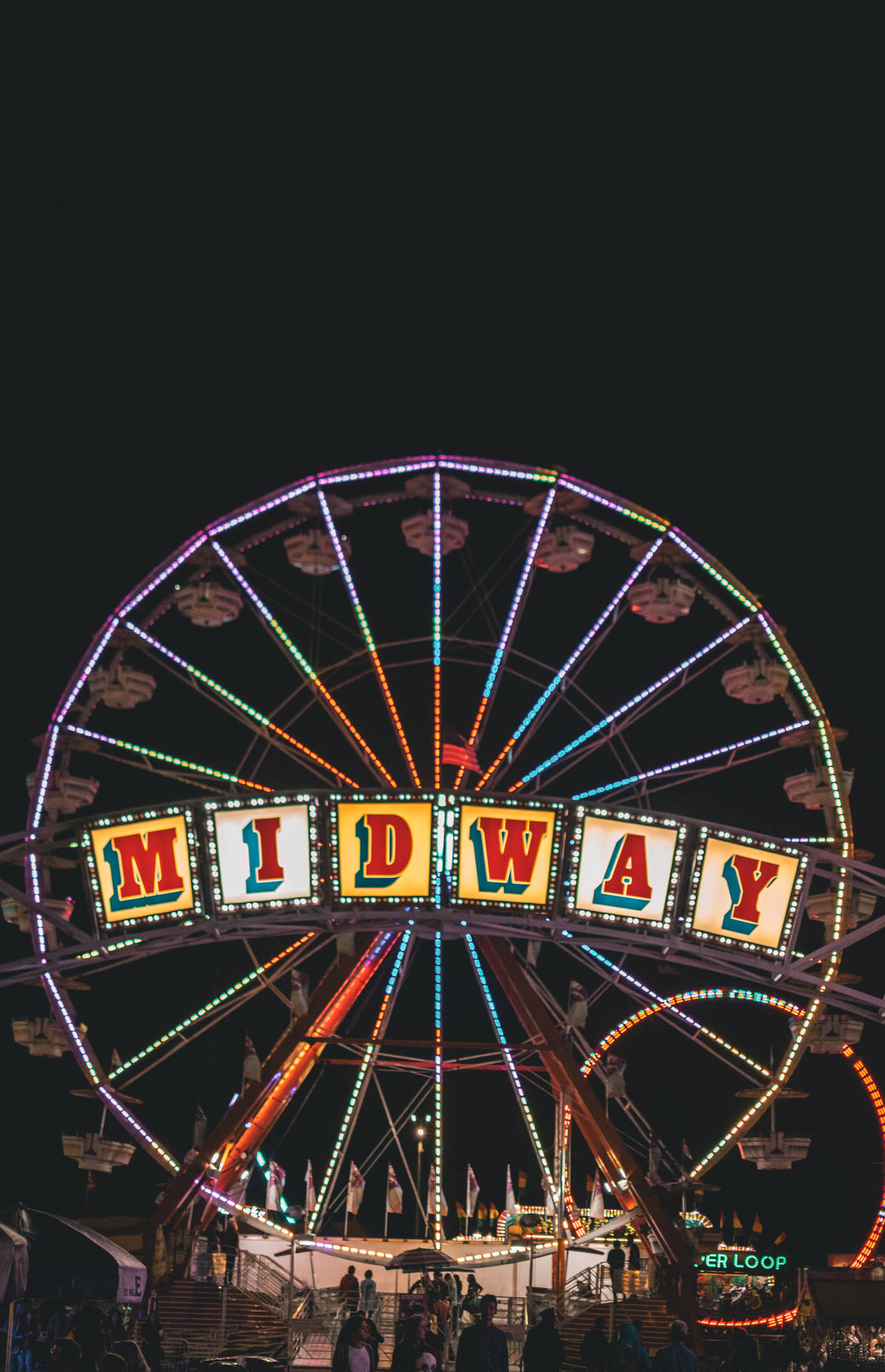 Midway Theme Park Background