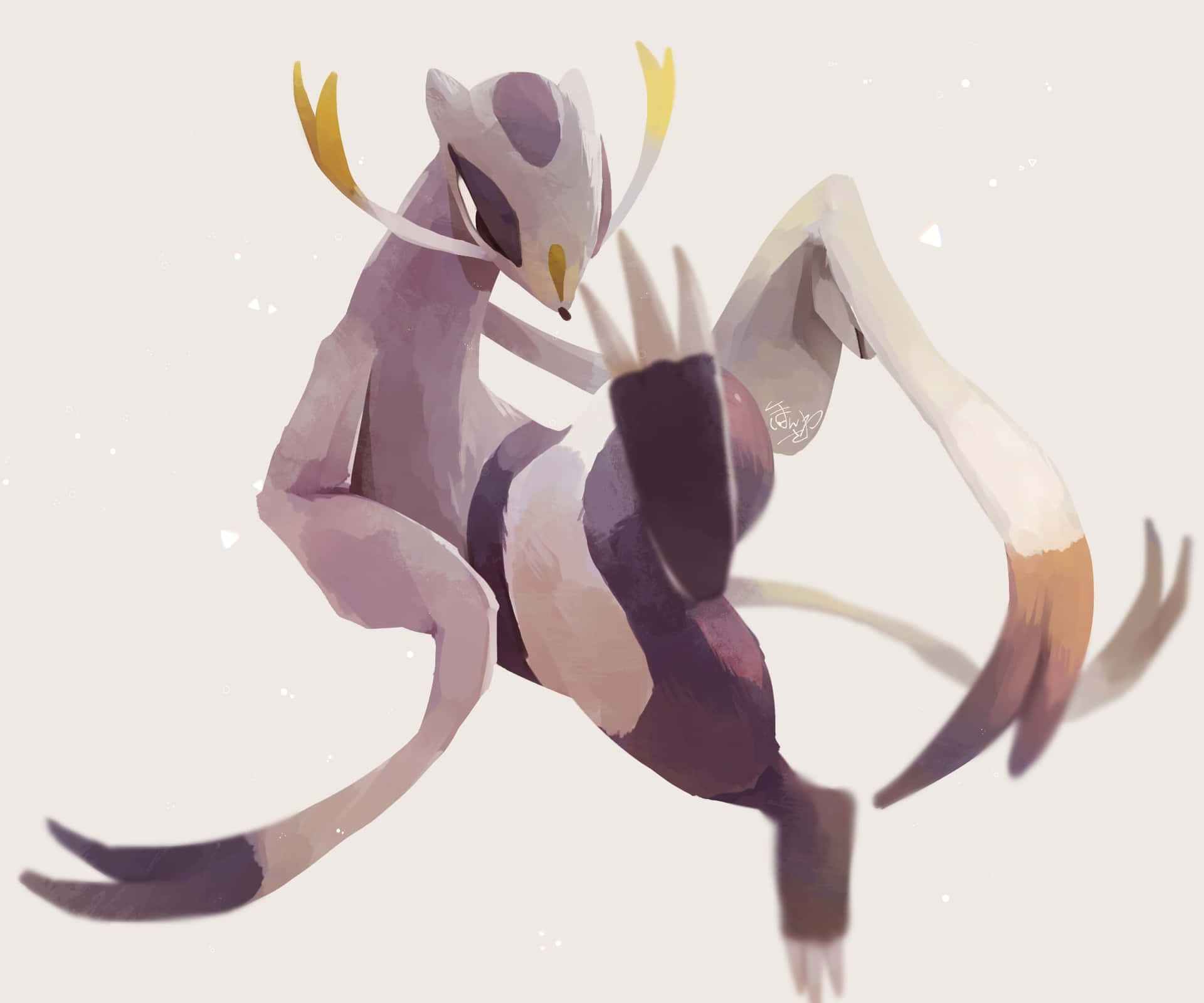 Mienshao Graceful Pose Background