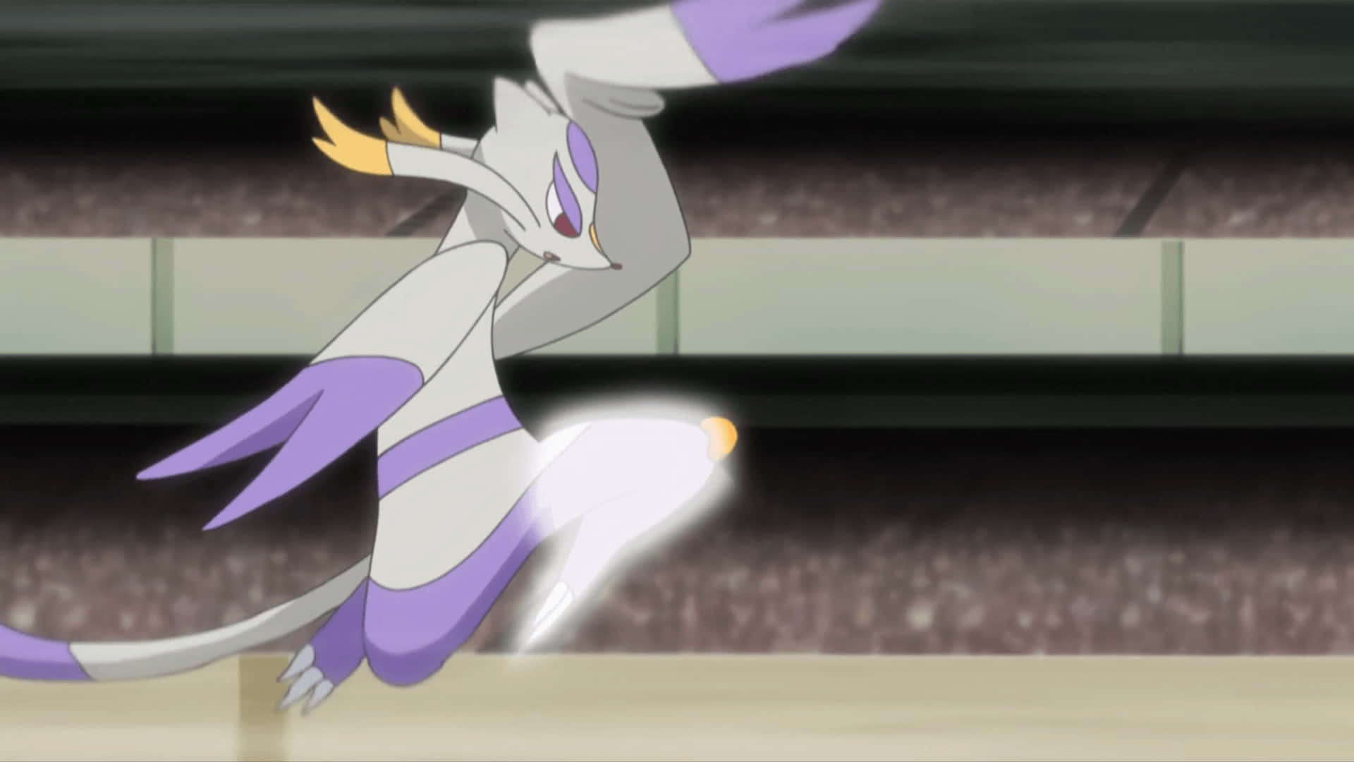 Mienshao In Battle Background