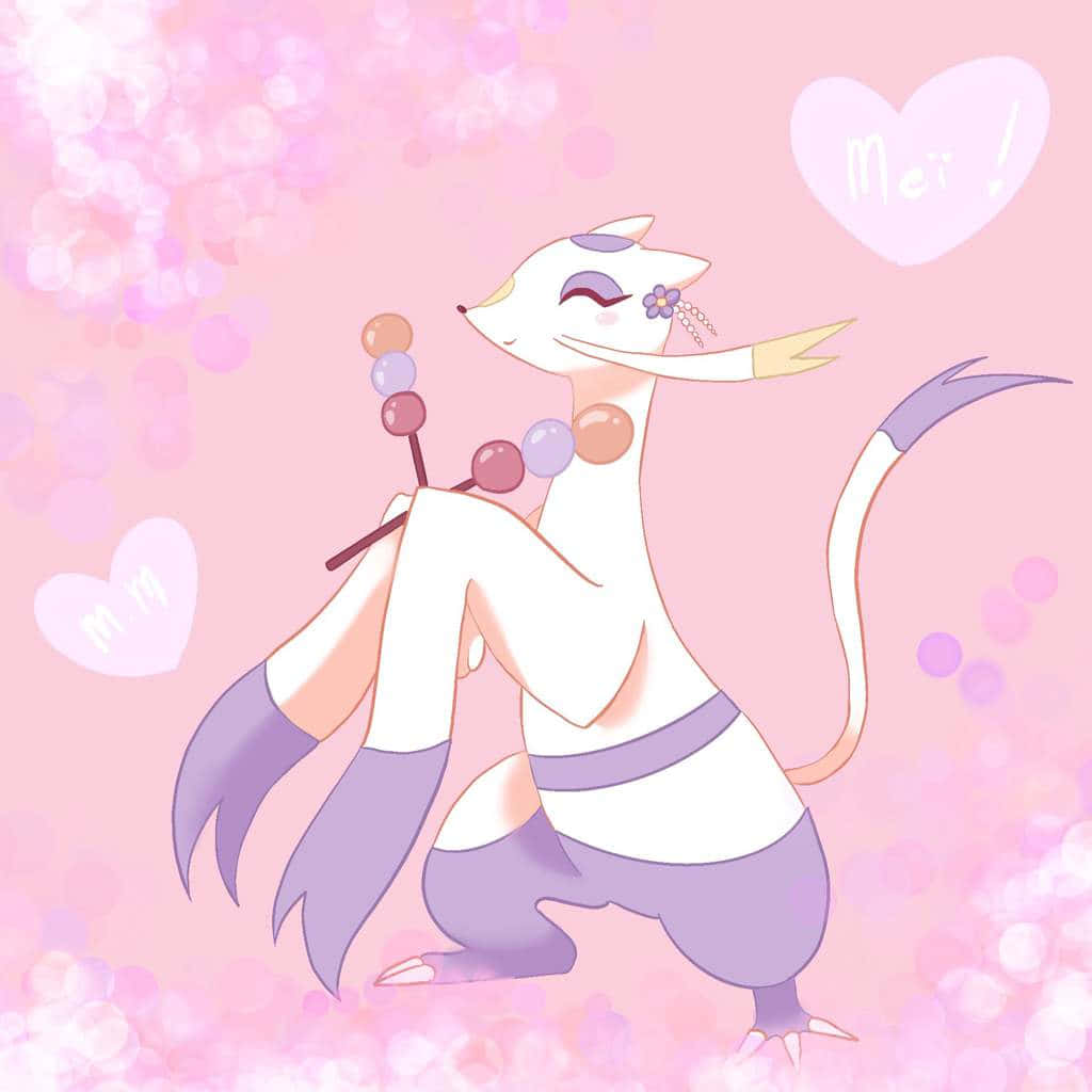 Mienshao Pink Hearts Background