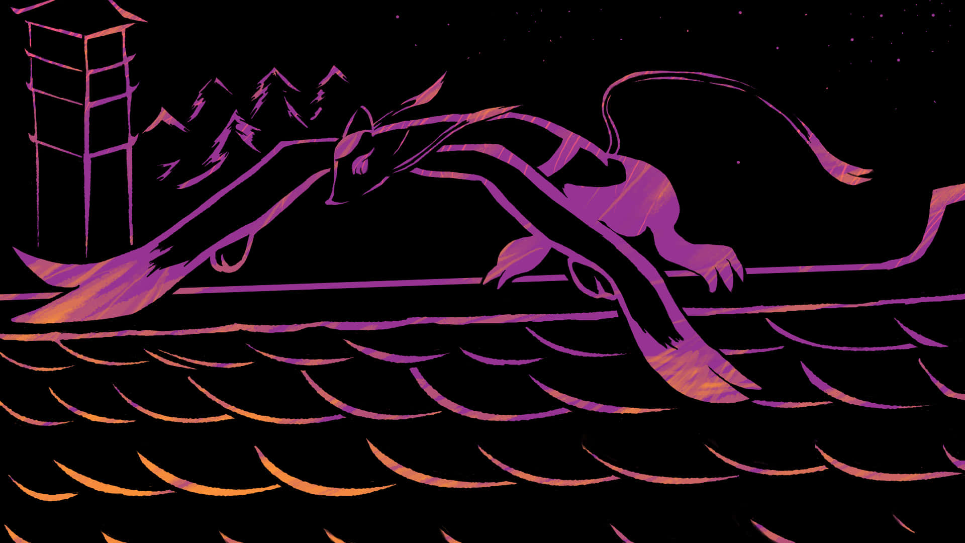 Mienshao Pink Outline Background