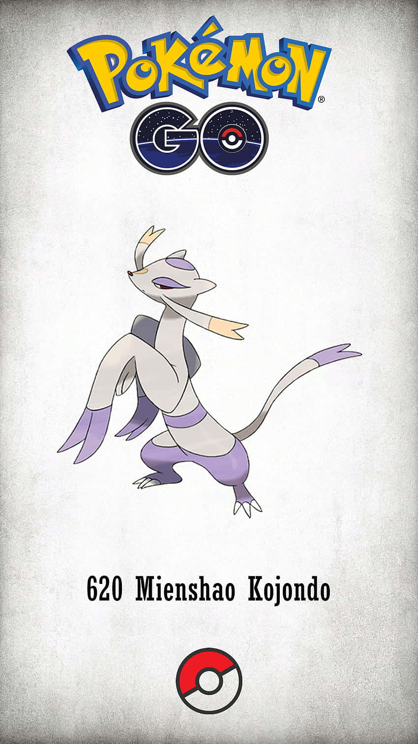 Mienshao Pokemon Go Portrait Background