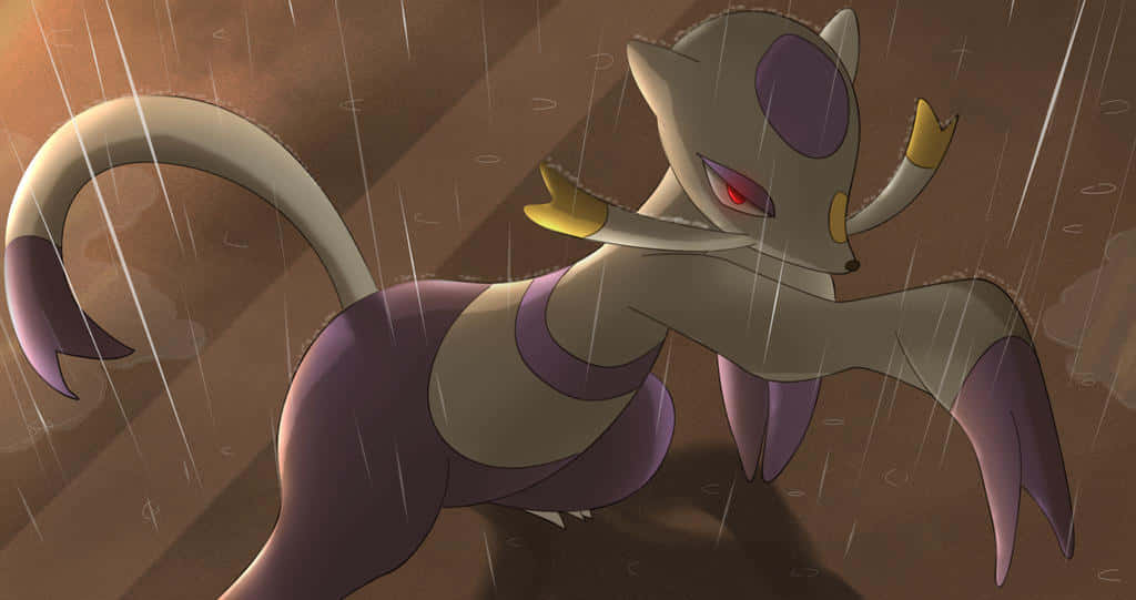 Mienshao Under The Rain Background