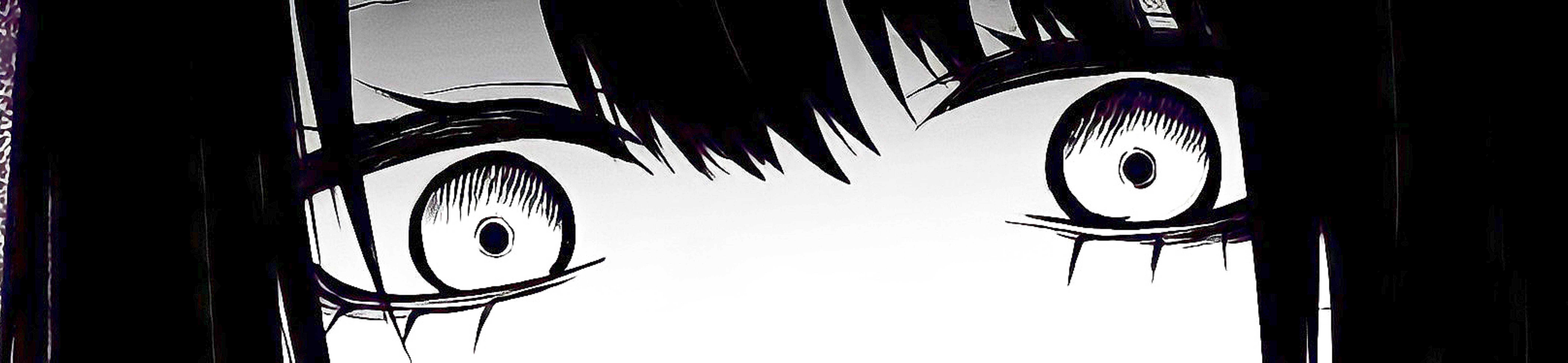 Mieruko Chan Miko Creepy Eyes Background