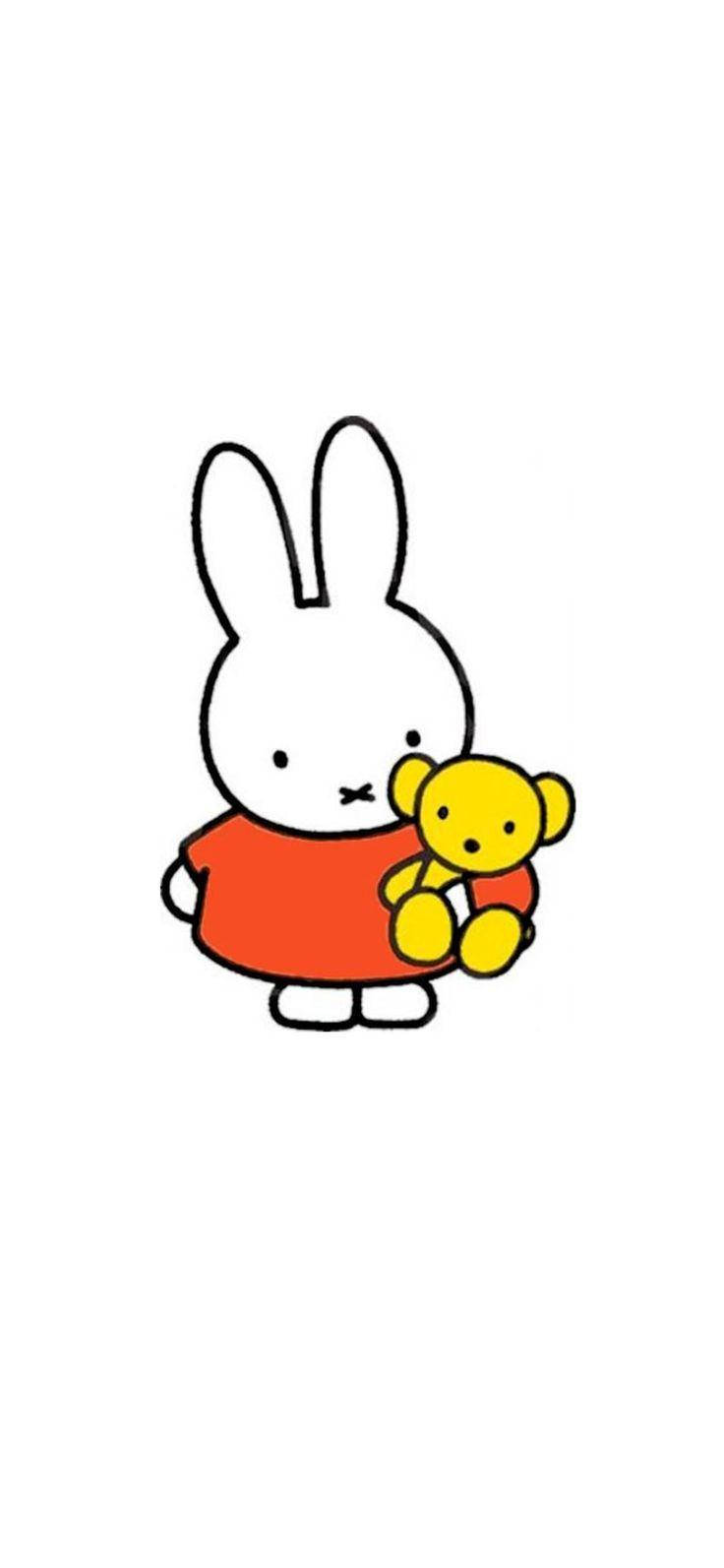 Miffy And Yellow Teddy Bear