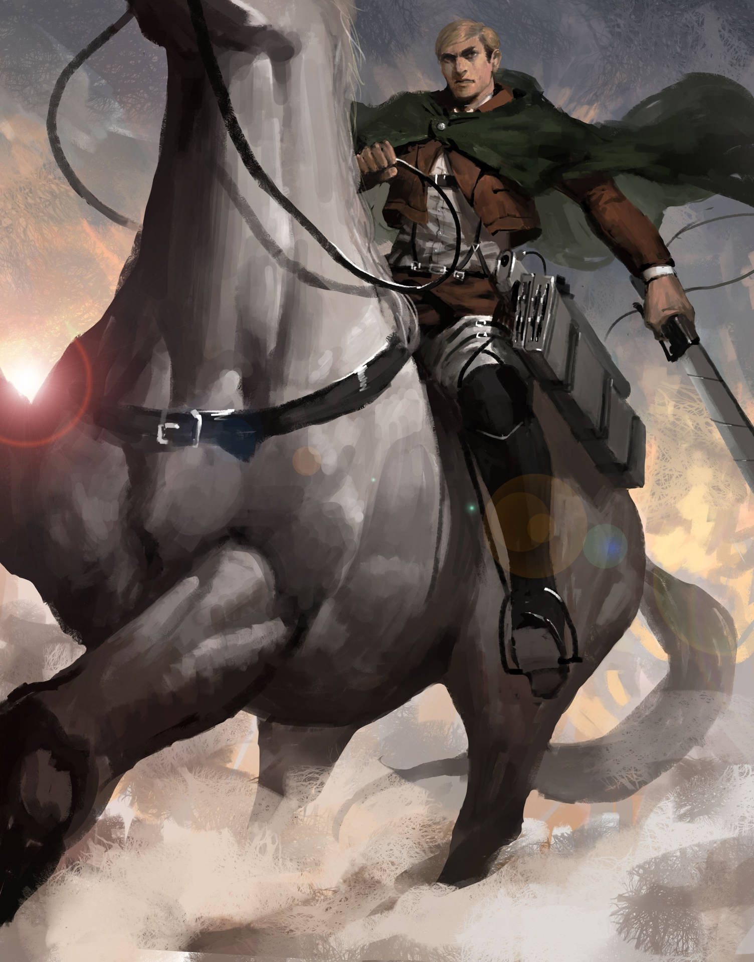 Mighty Commander Erwin Smith Background