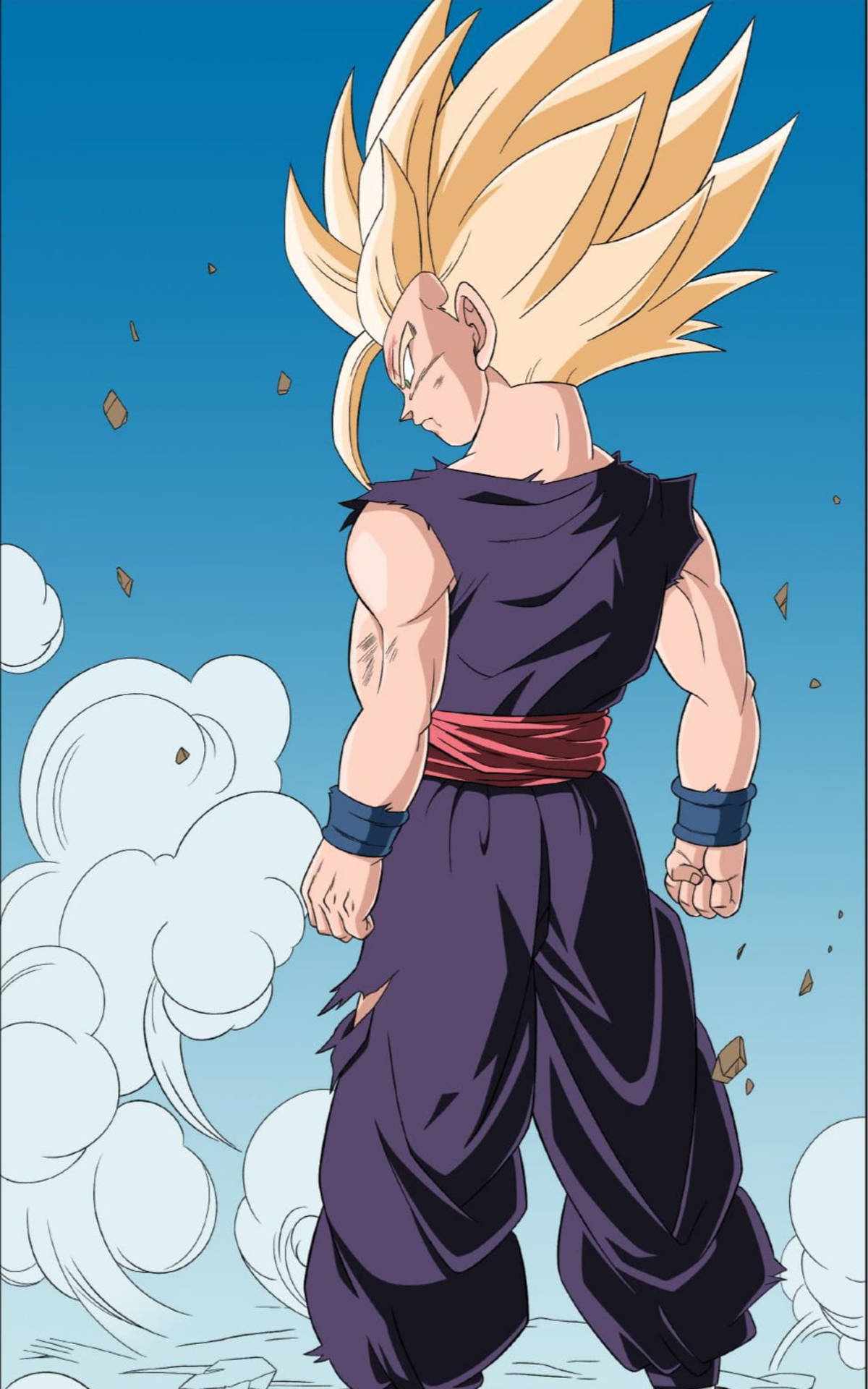 Mighty Gohan In Super Saiyan 2 Background