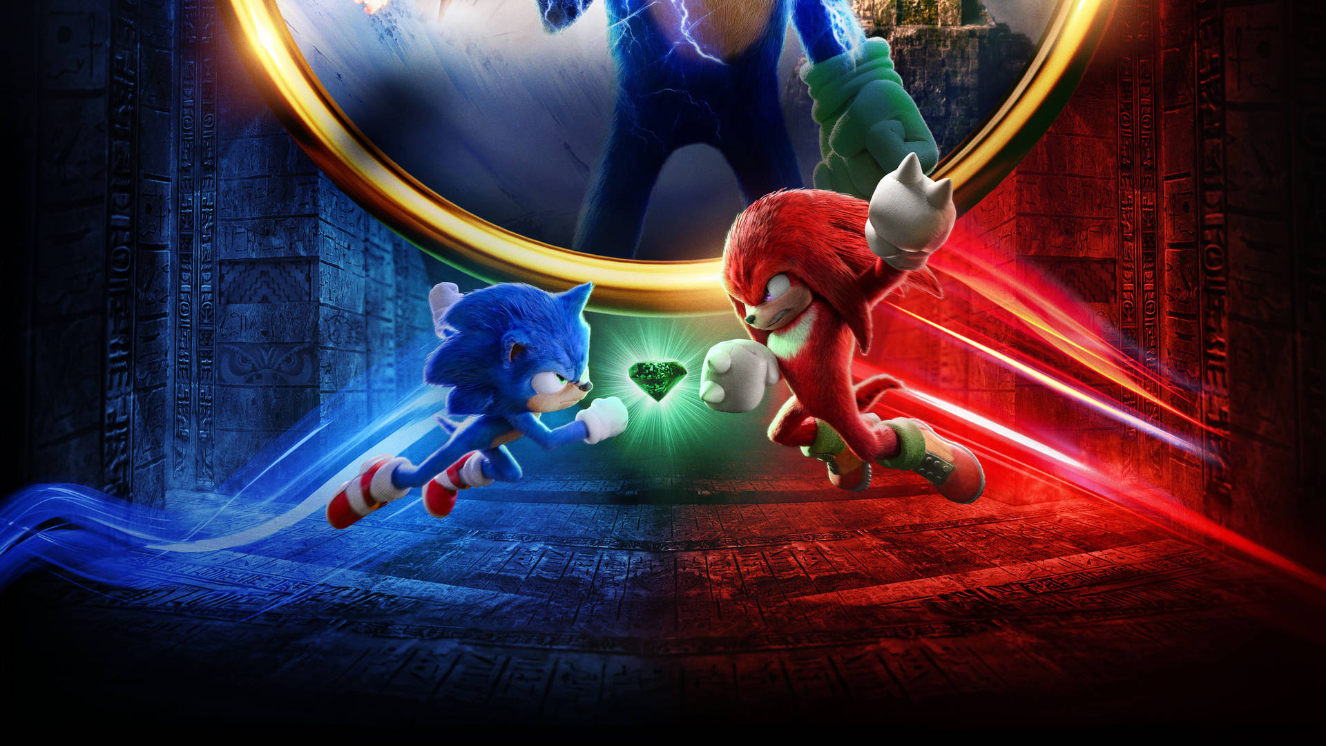 Mighty Guardian - Knuckles The Echidna In Action Background