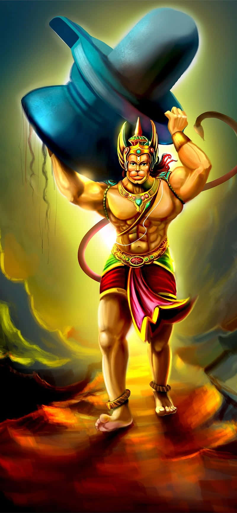 Mighty_ Hanuman_ Lifting_ Mountain