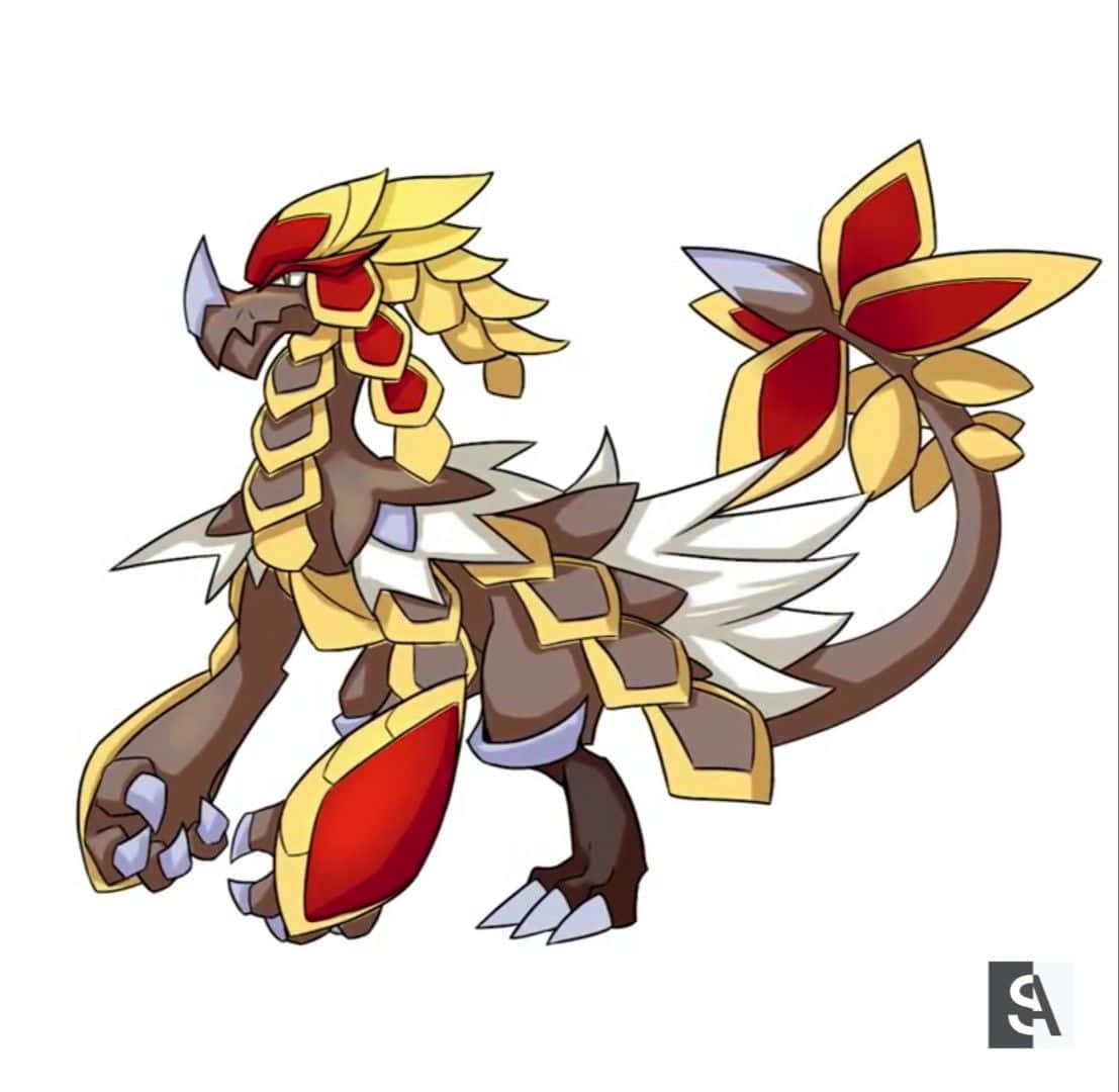 Mighty Kommo-o White Background Background