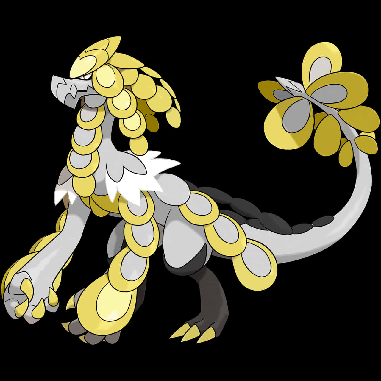 Mighty Kommo-o White Background Background