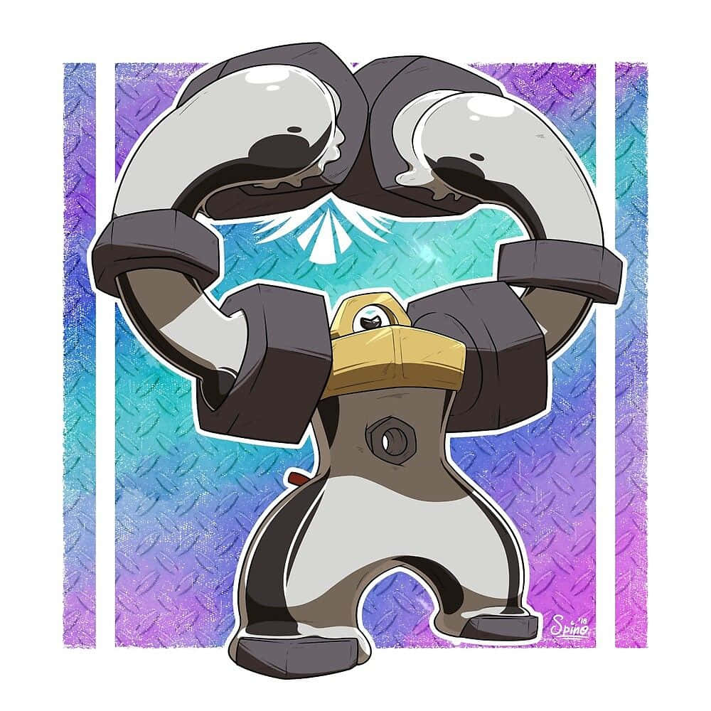 Mighty Melmetal Showcasing His Power Background