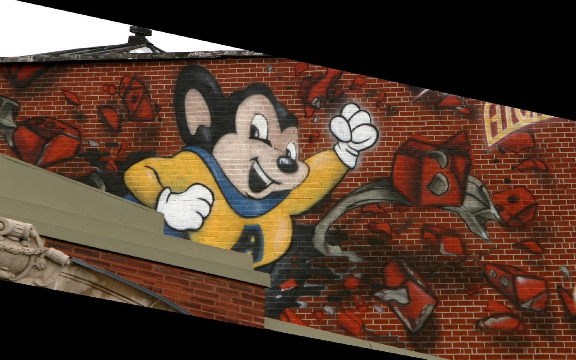 Mighty Mouse Street Art Mural