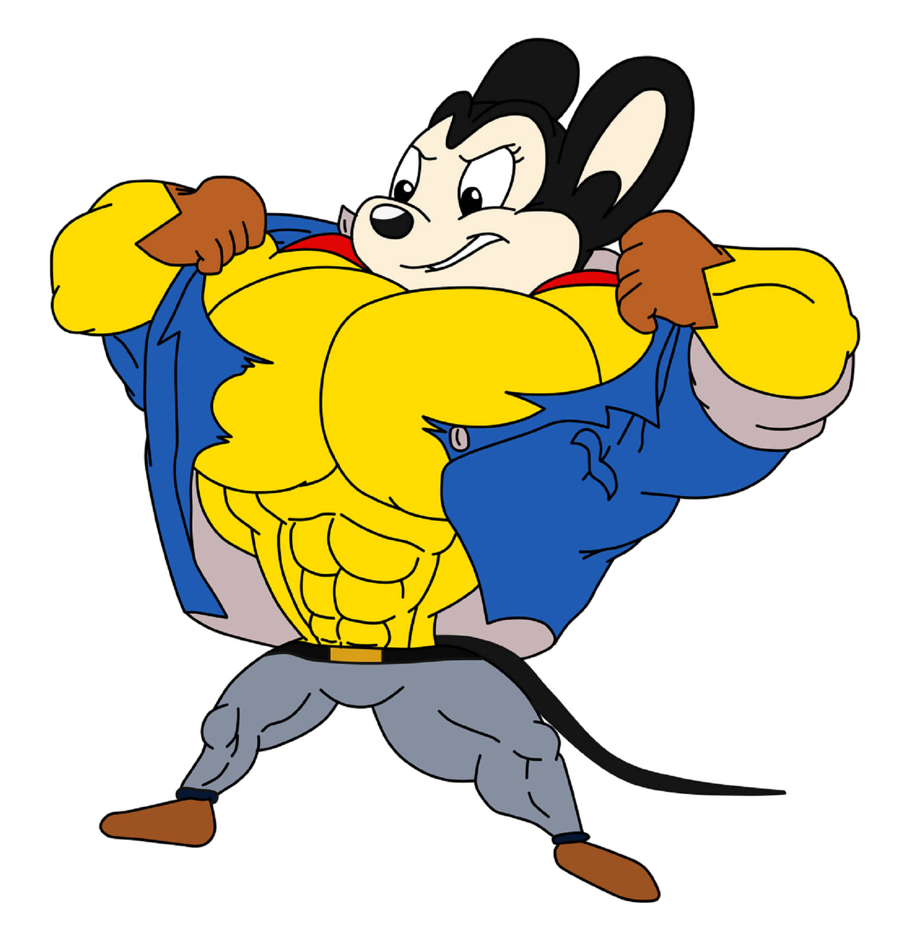 Mighty Mouse Superhero Background