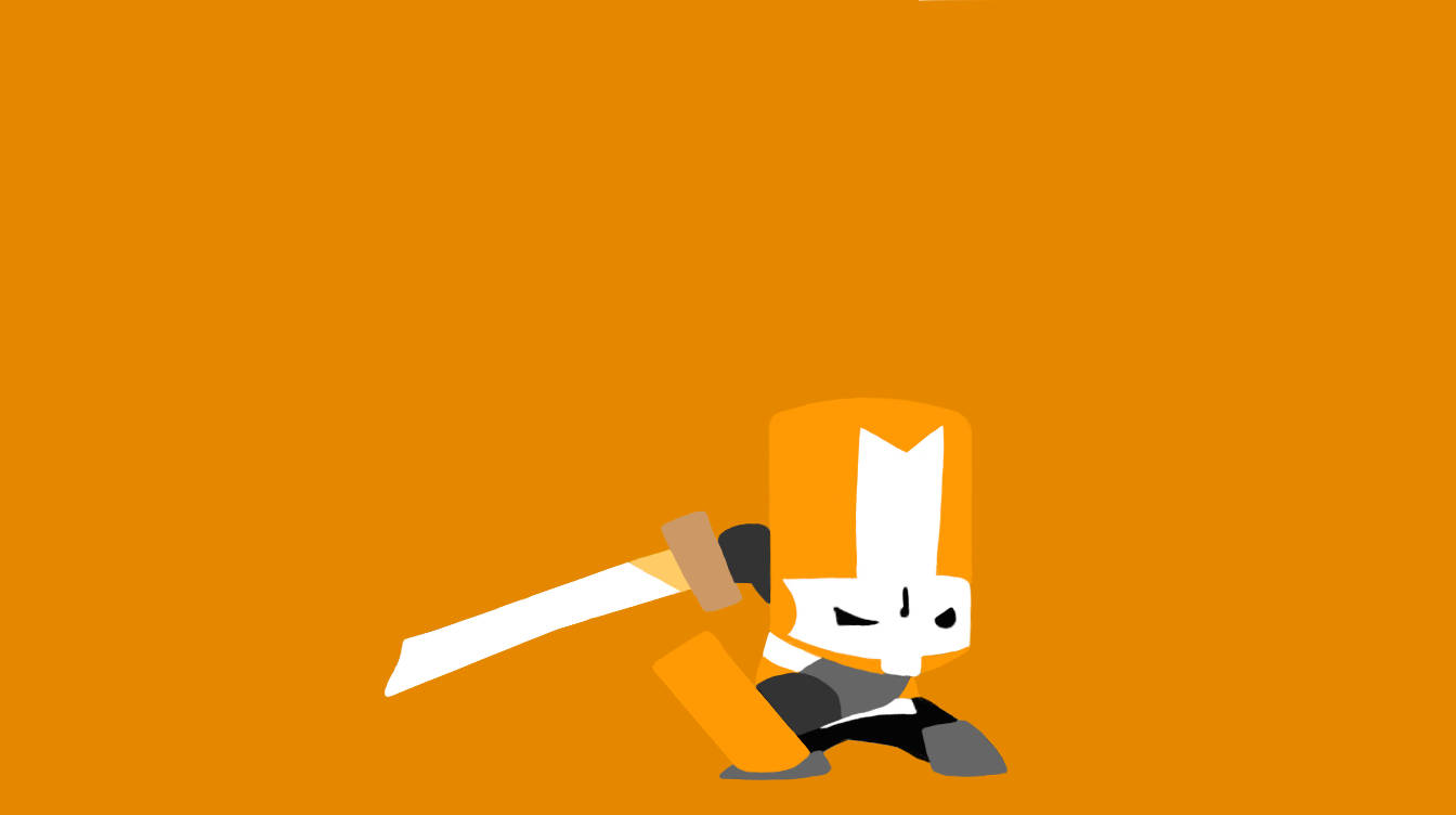 Mighty Orange Knight From Castle Crashers Background