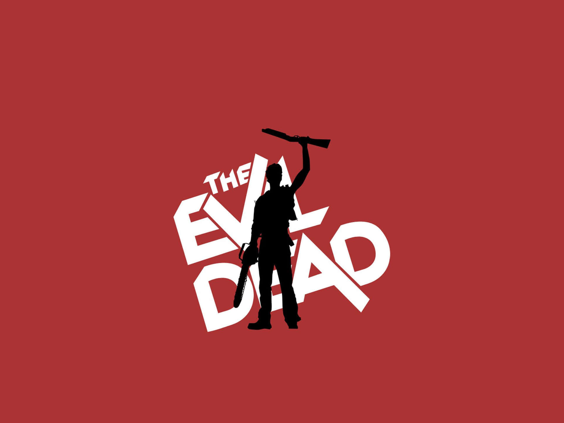 Mighty Silhouette Against Evil Dead Background