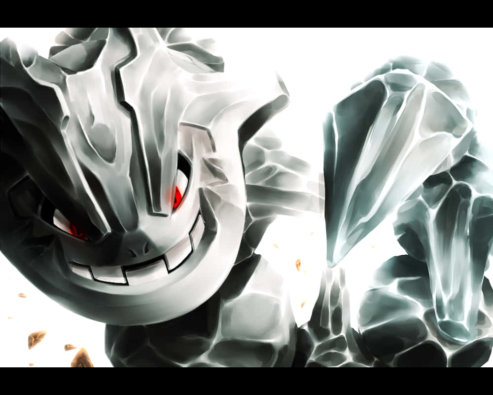 Mighty Steelix In Its Natural Habitat