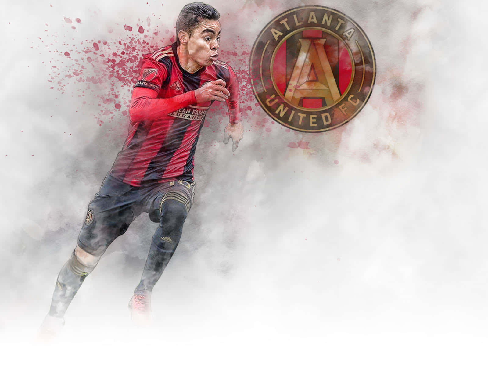Miguel Almiron Atlanta United Fc Digital Artwork Background