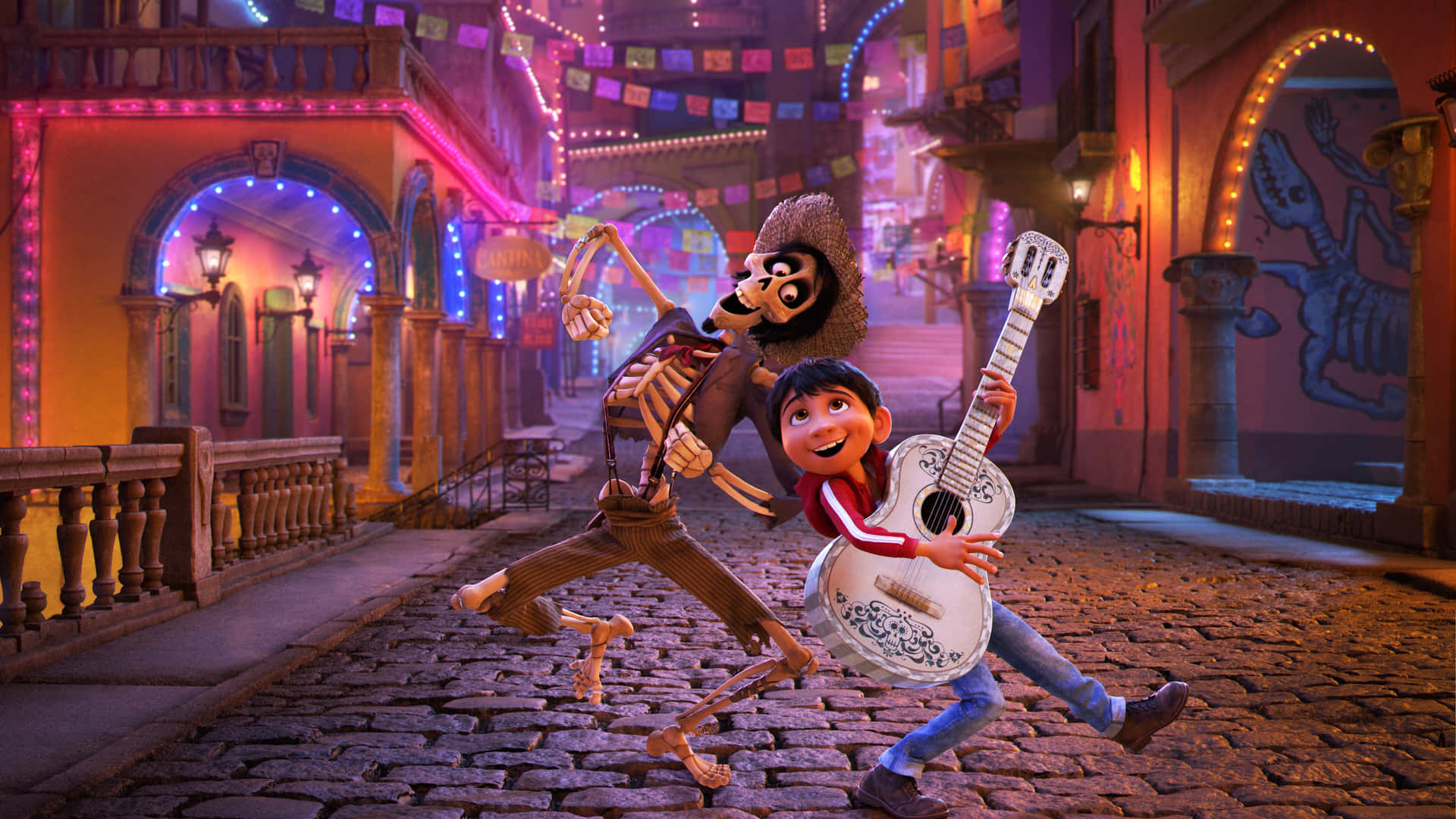 Miguel From Coco Disney Is Showing Off His Guitar Skills Background