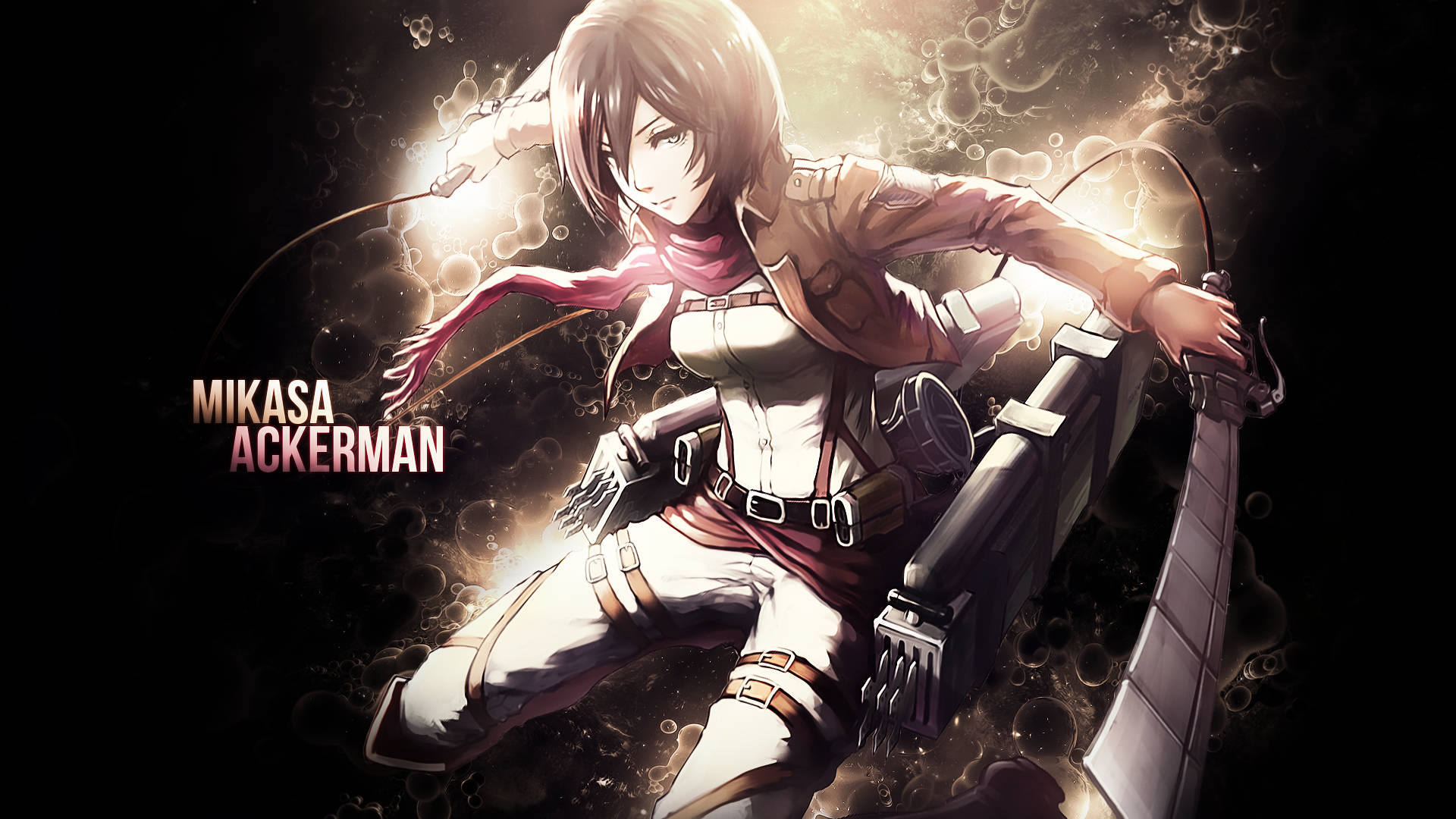 Mikasa Ackerman Battle Mode Background
