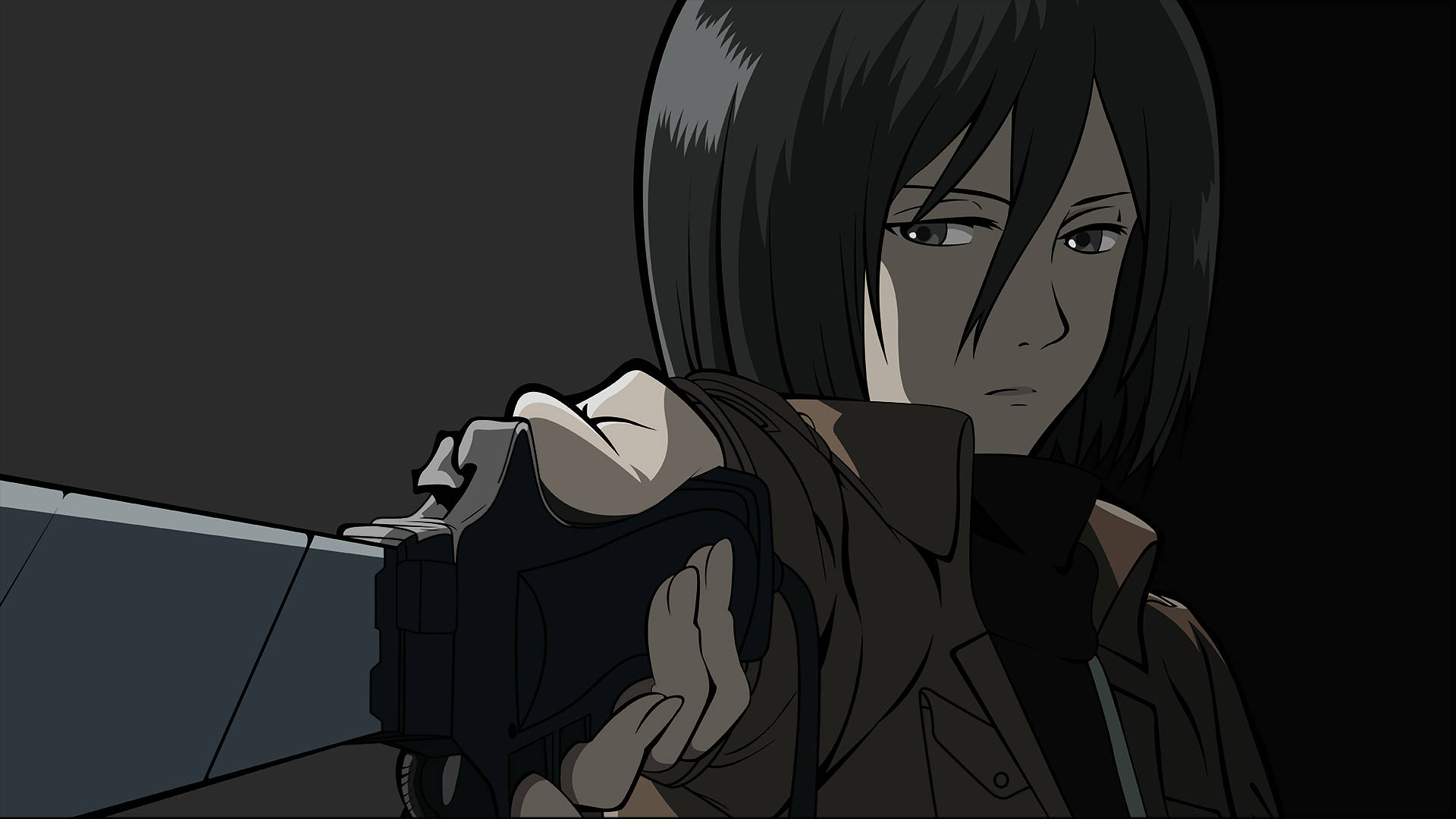 Mikasa Ackerman Blade Background