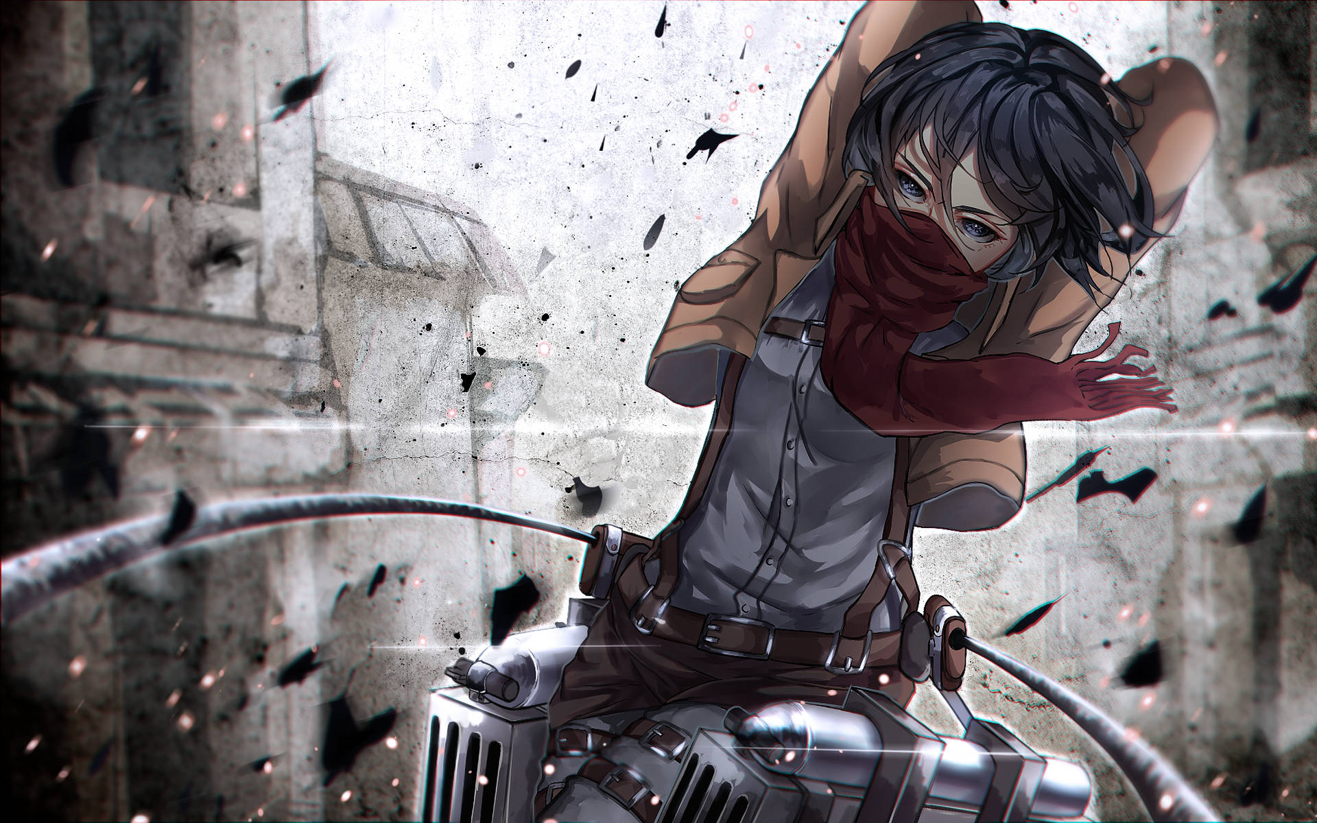 Mikasa Ackerman Chaos Poster Background