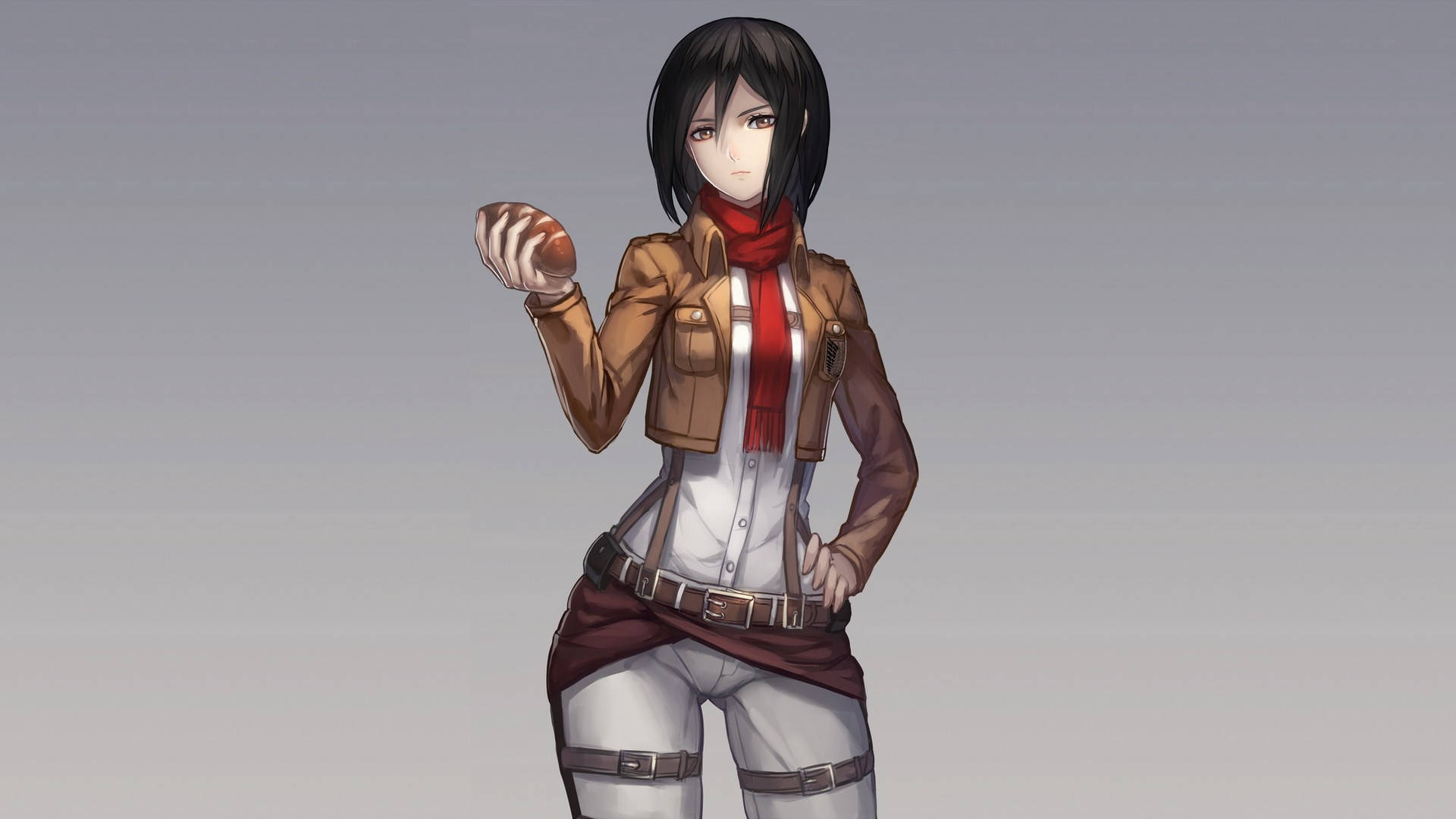 Mikasa Ackerman Digital Art Background