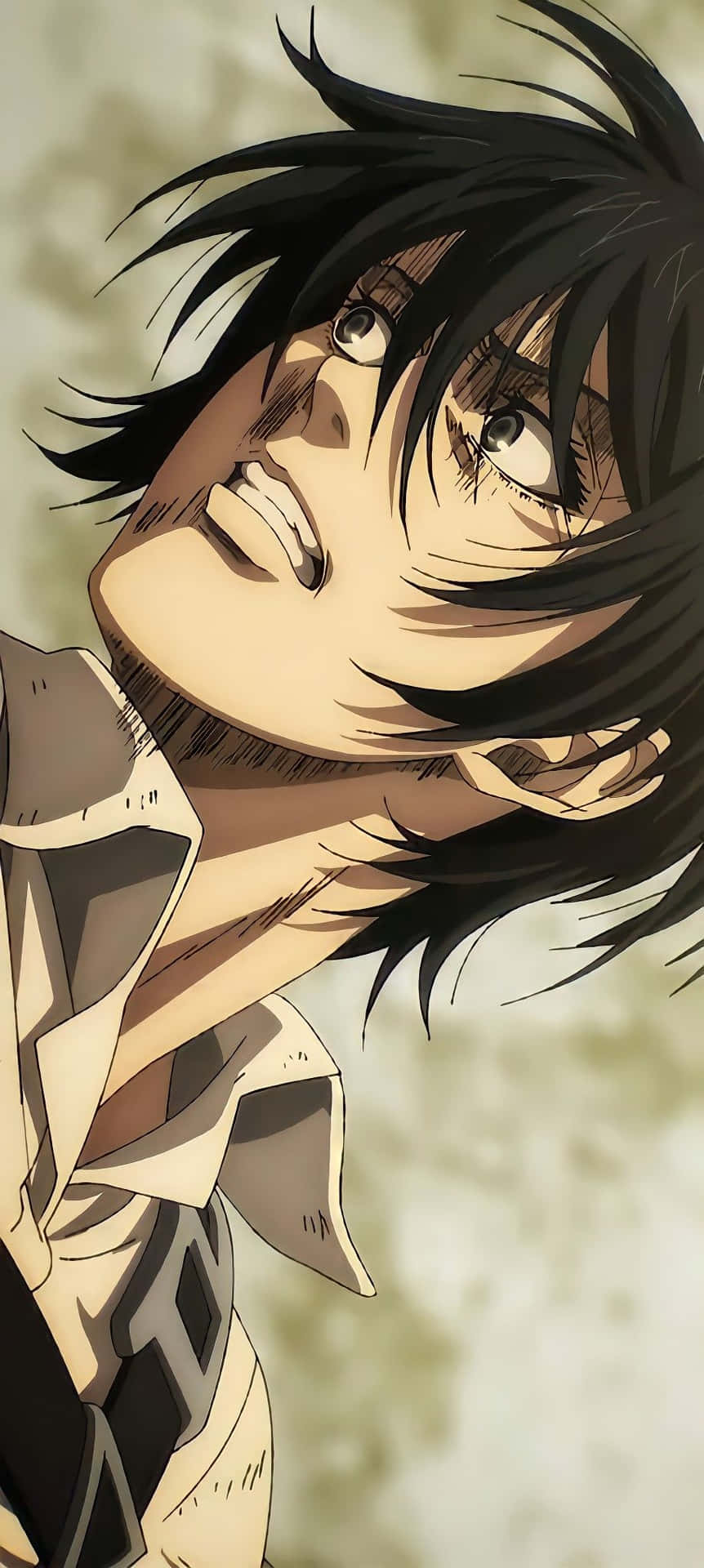 Mikasa Ackerman Intense Look Season4 Background