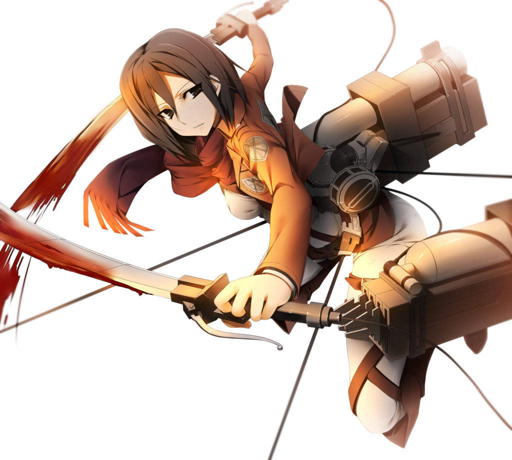 Mikasa Ackerman Maneuver Gear Background