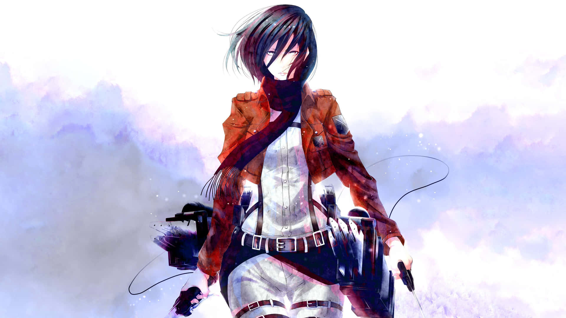 Mikasa Ackerman Season4 Artwork Background