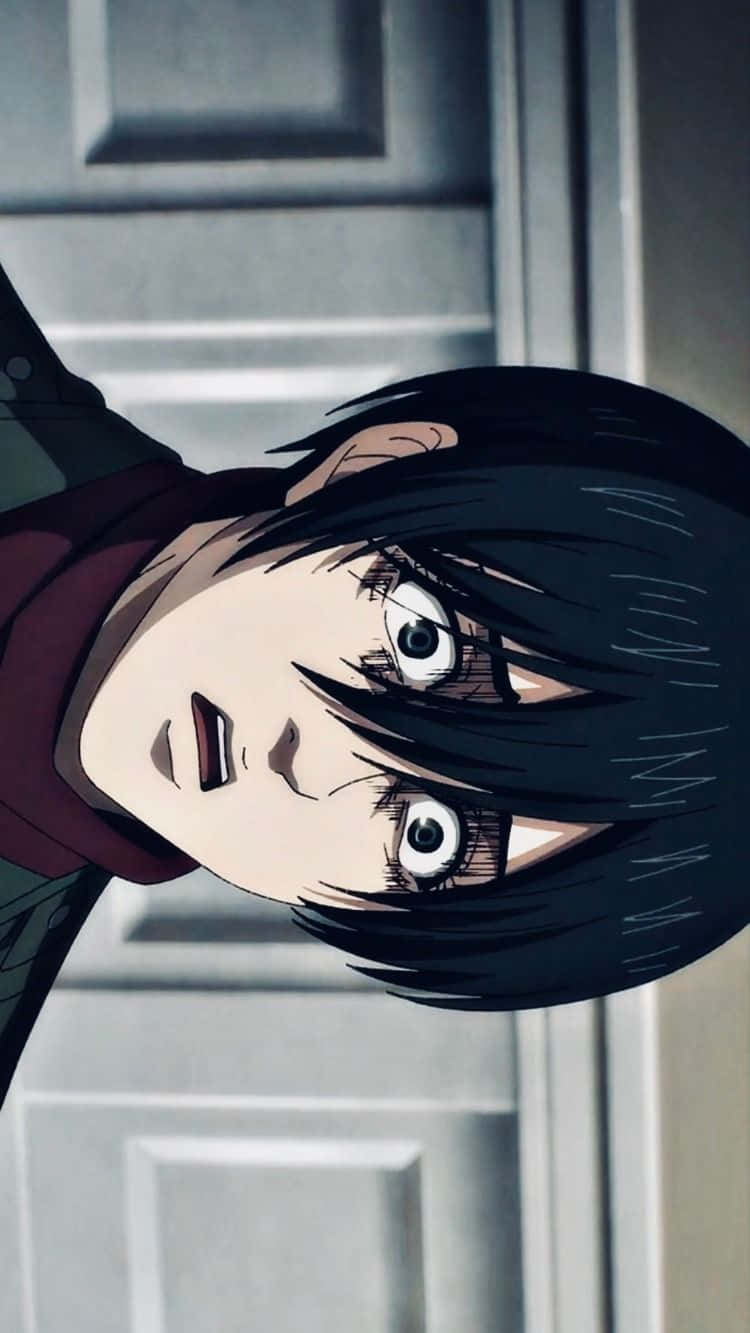 Mikasa Ackerman Season4 Intense Look Background