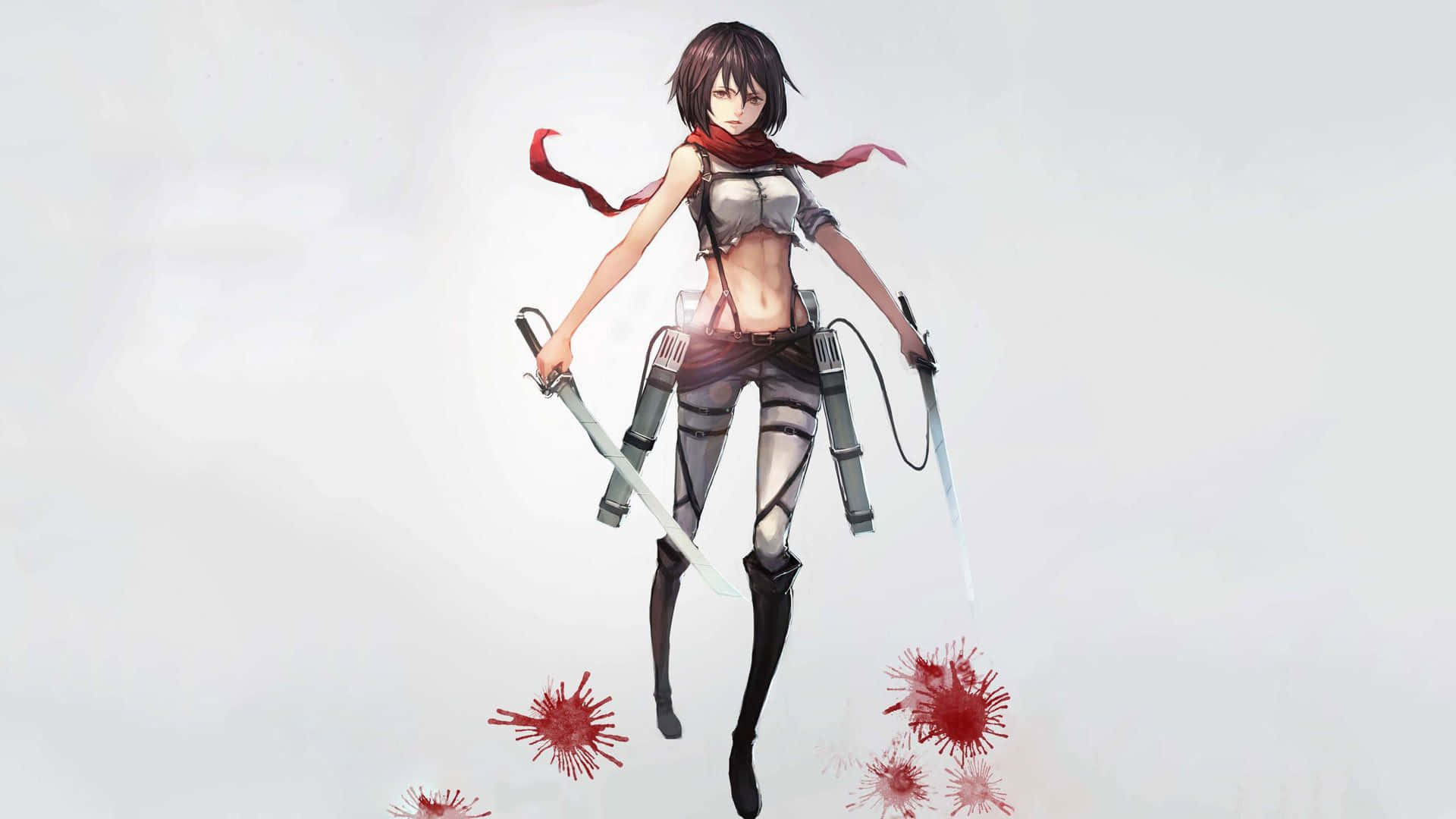 Mikasa Pfp Blood Background