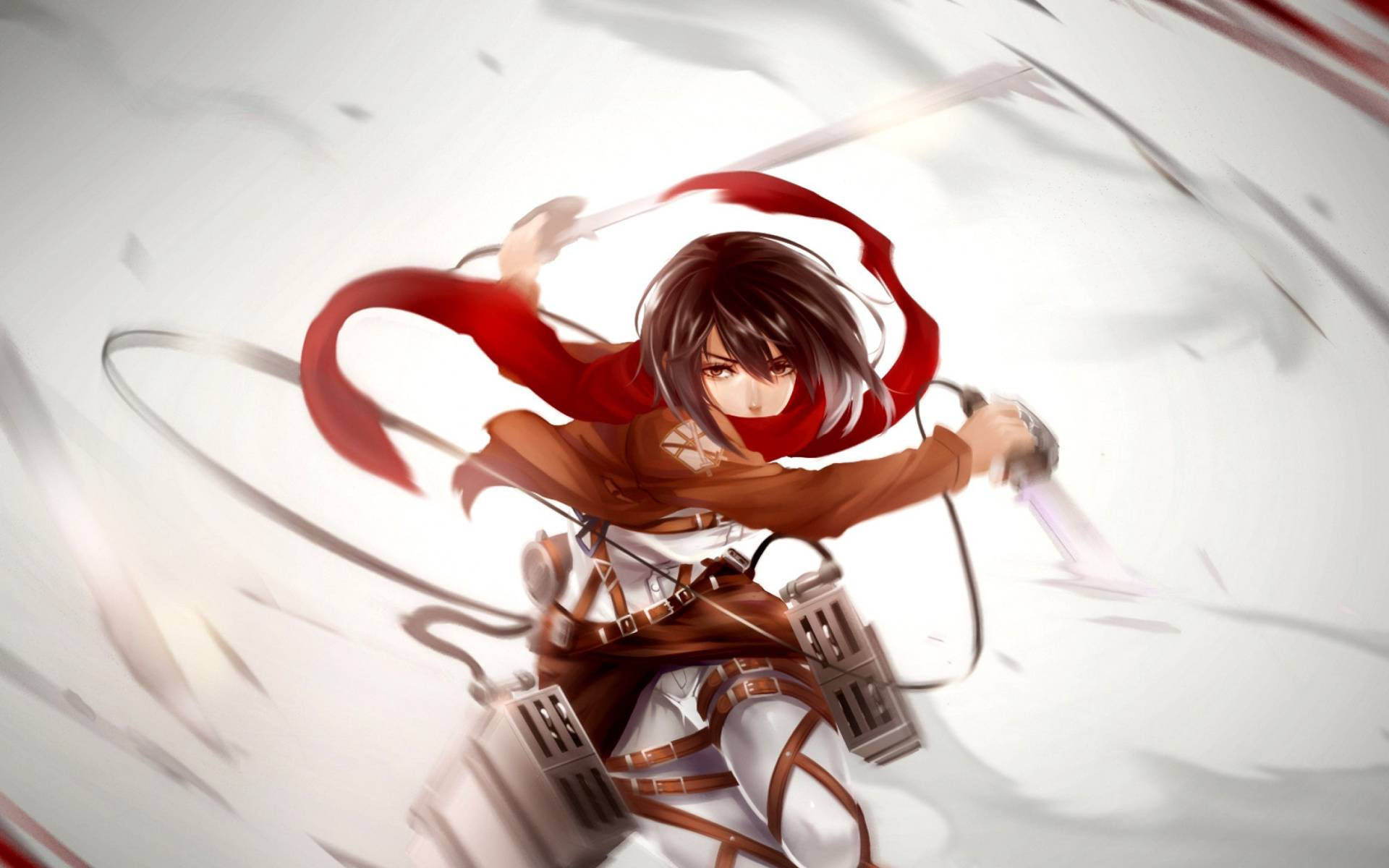 Mikasa Slashing Motion Background