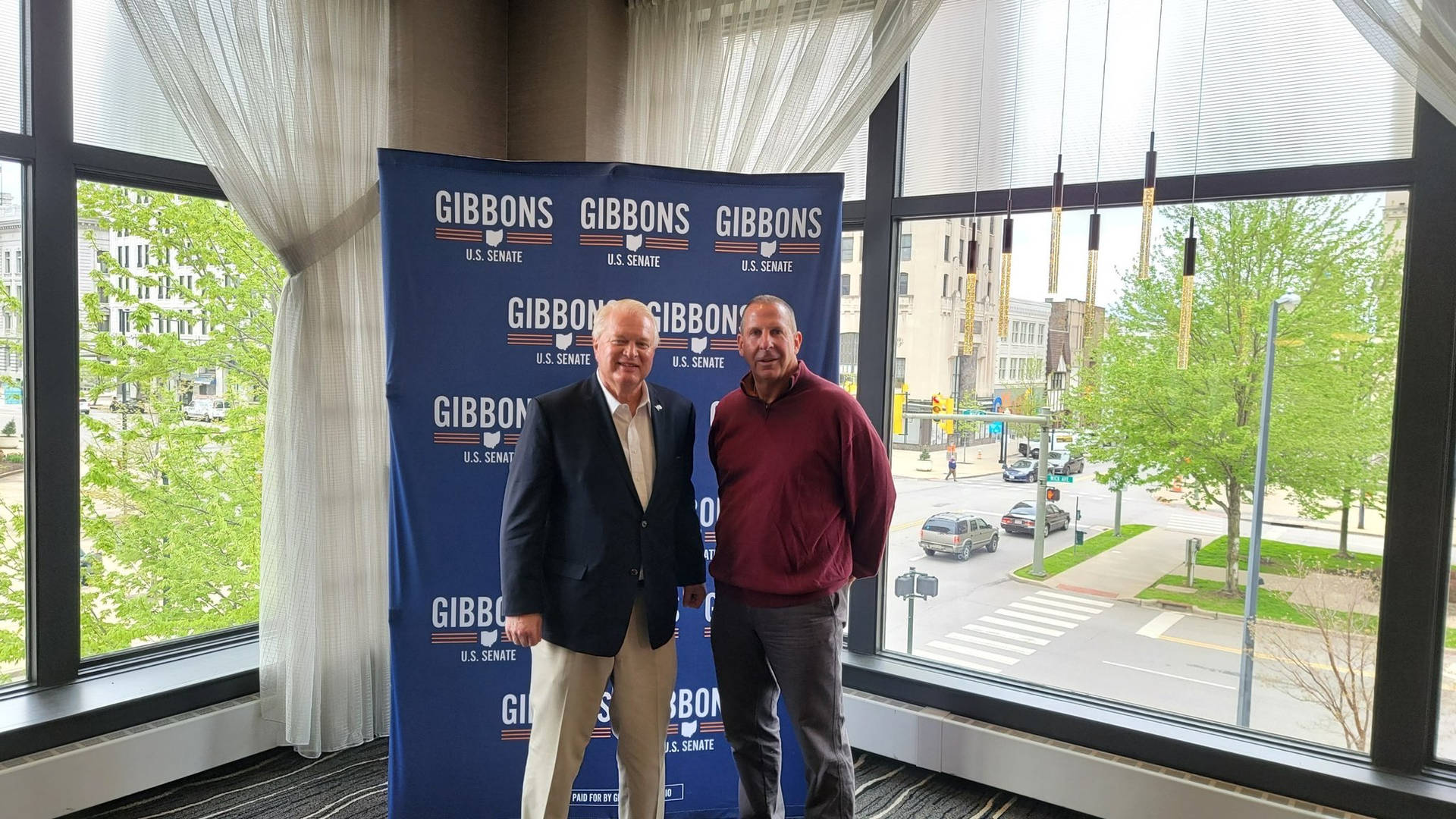 Mike Gibbons With Bo Pelini