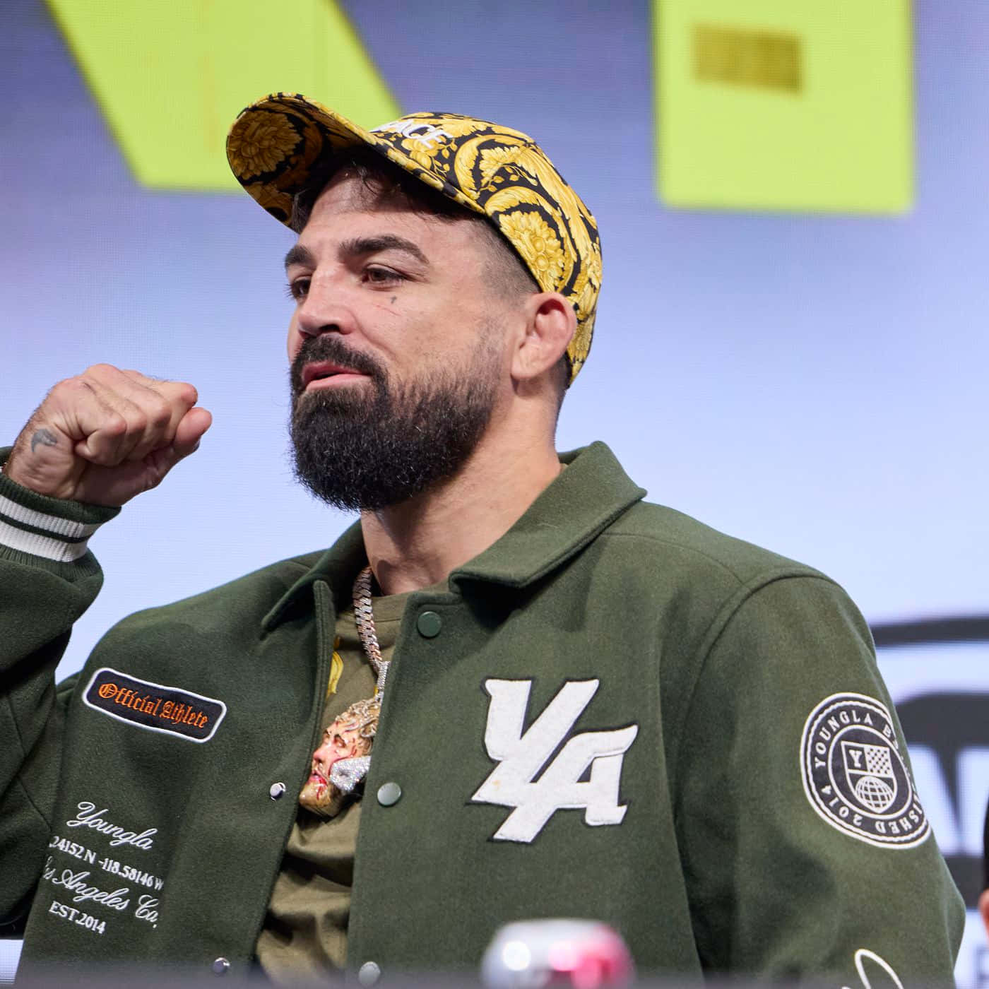 Mike Perry Press Conference Fist Raise