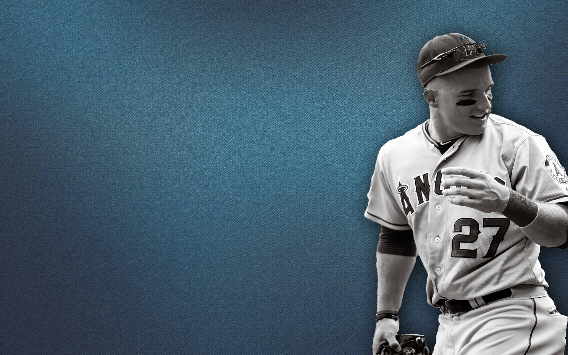 Mike Trout Minimalist Background