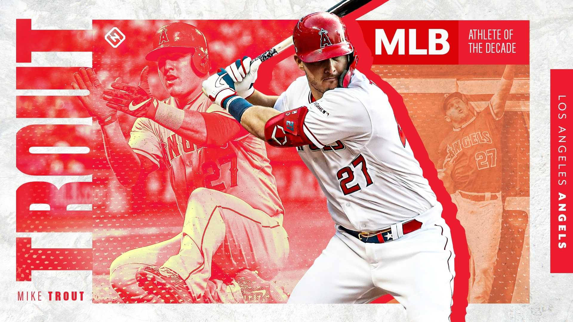 Mike Trout Mlb Athlete Background