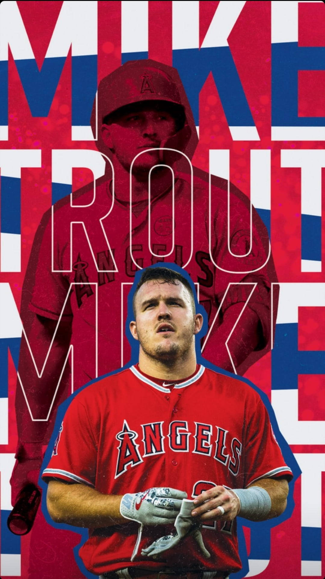 Mike Trout Number 27 Background
